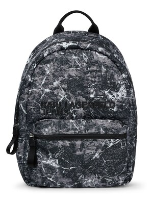 KARL LAGERFELD JEANS Mochila  gris / negro / blanco