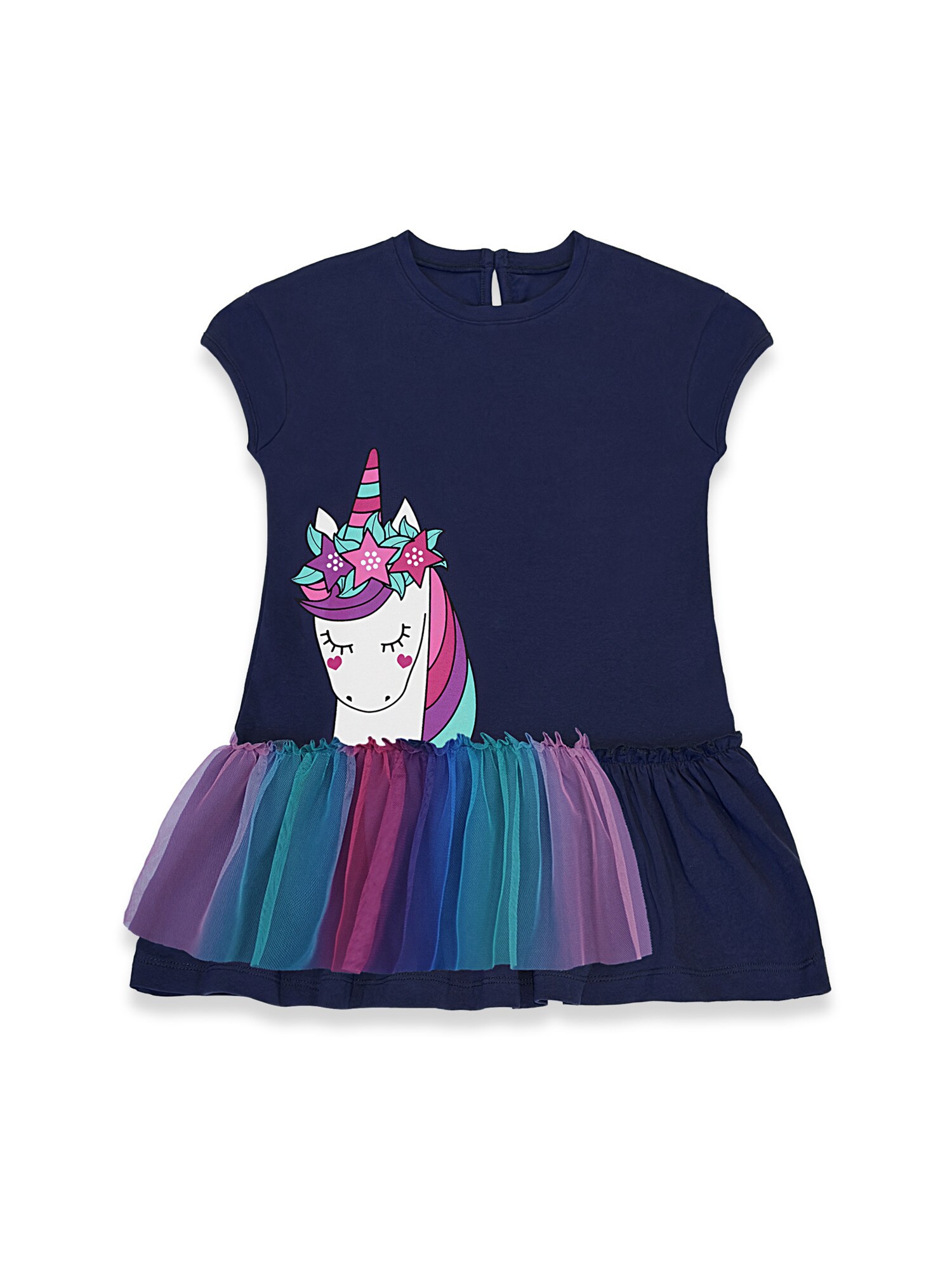 Denokids Jurk 'Cff-26Y1-123' Donkerblauw