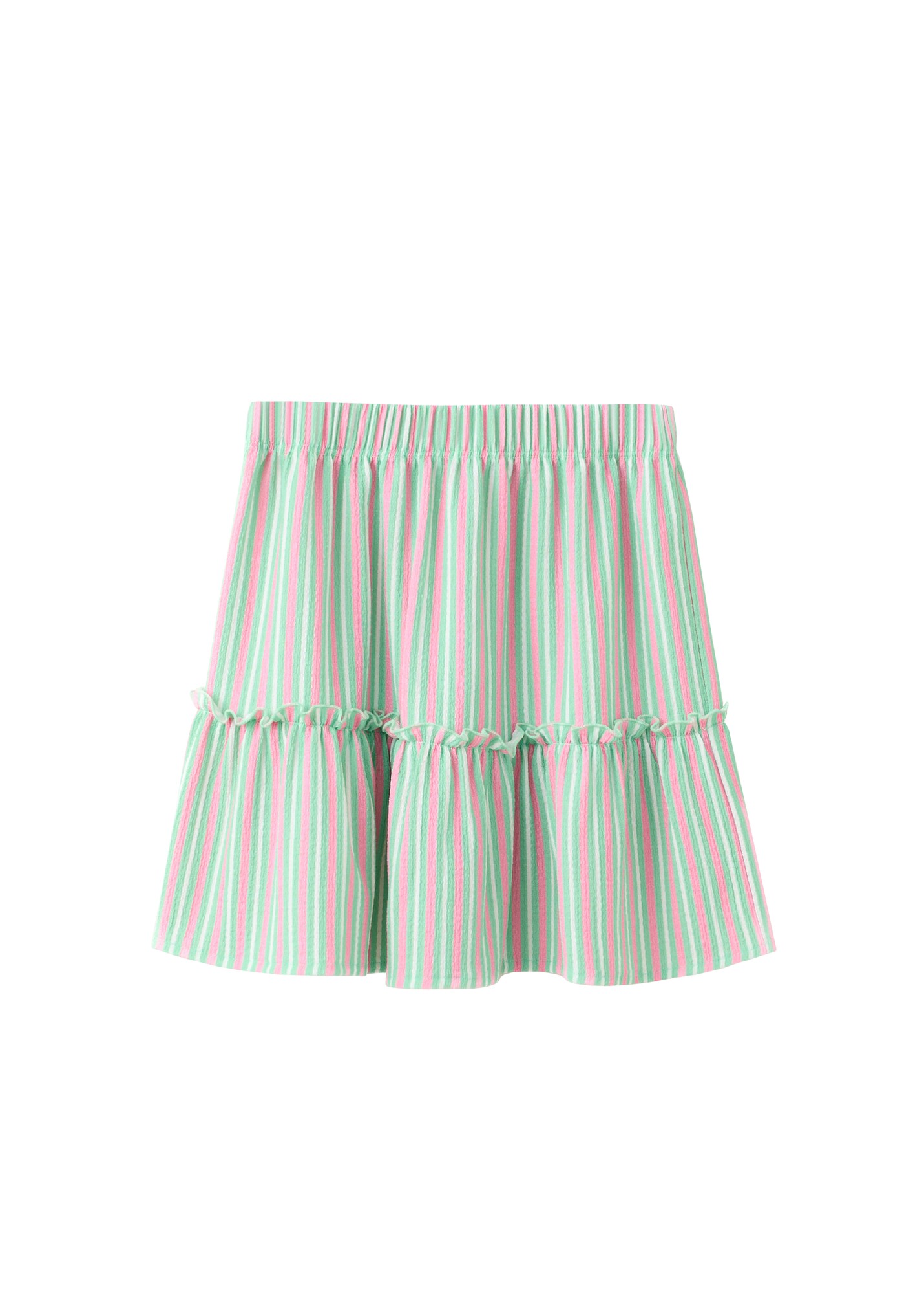 MANGO KIDS Sukňa 'GUMYSET'  mätová / svetloružová / biela