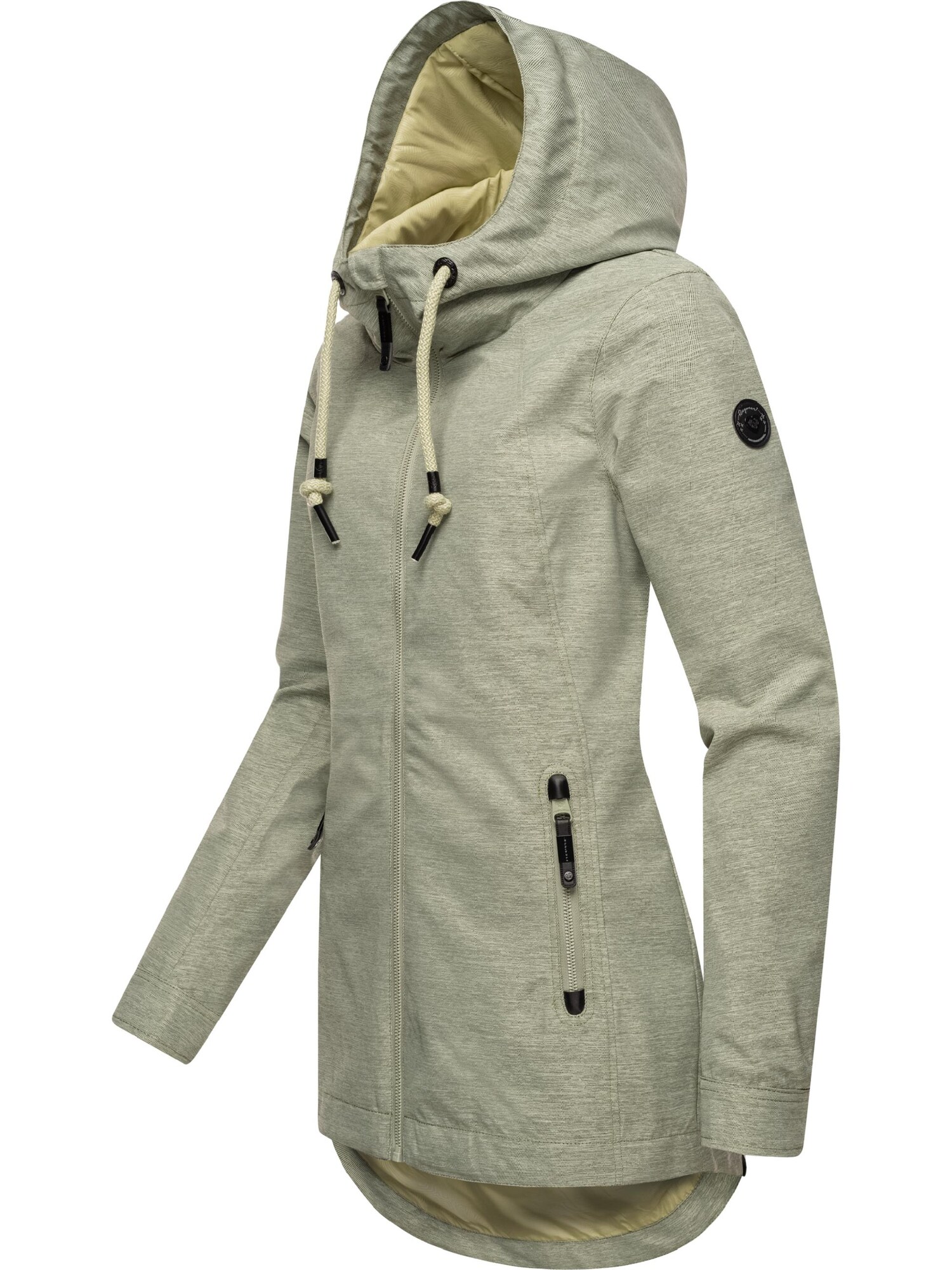 Ragwear Átmeneti dzseki 'Zuzka'  khaki / pasztellzöld / fekete termék 2. képe