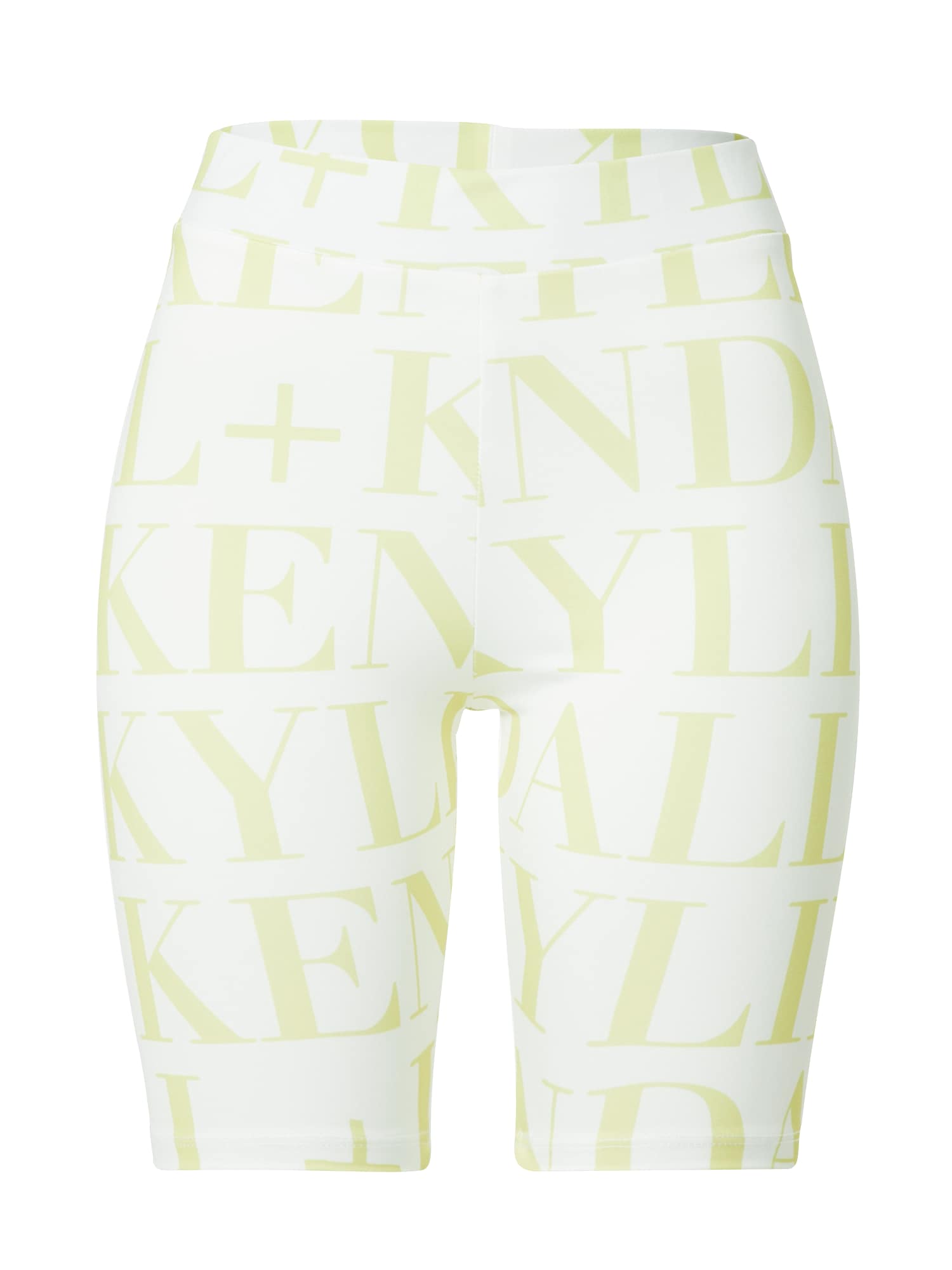 KENDALL + KYLIE Leggings balta / šviesiai žalia
