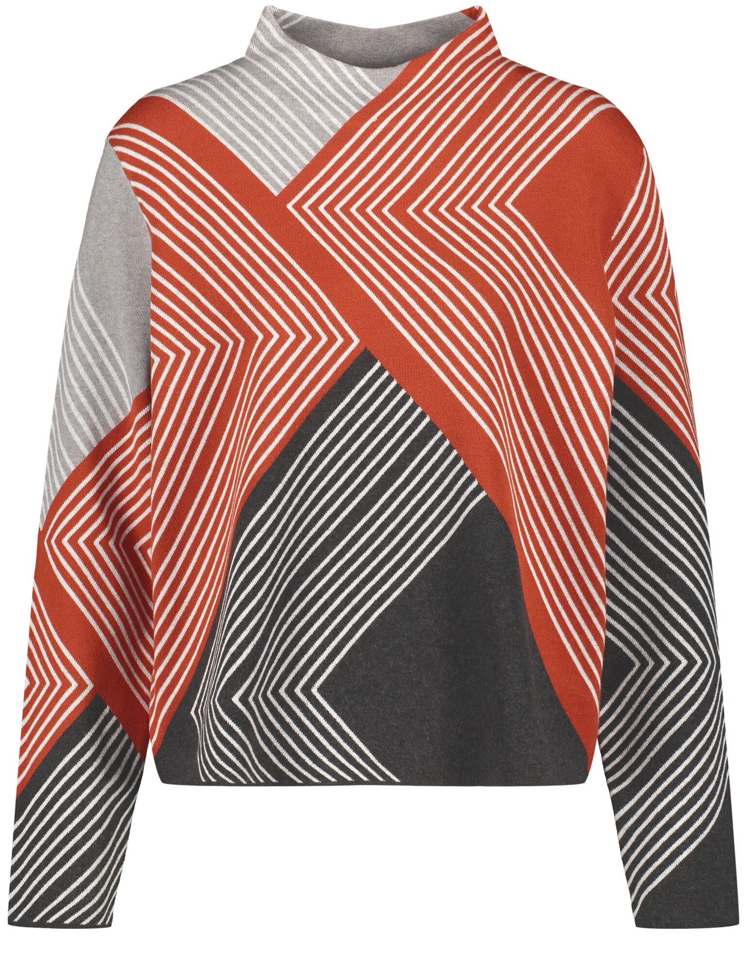 GERRY WEBER Pulover  roșu / negru / alb