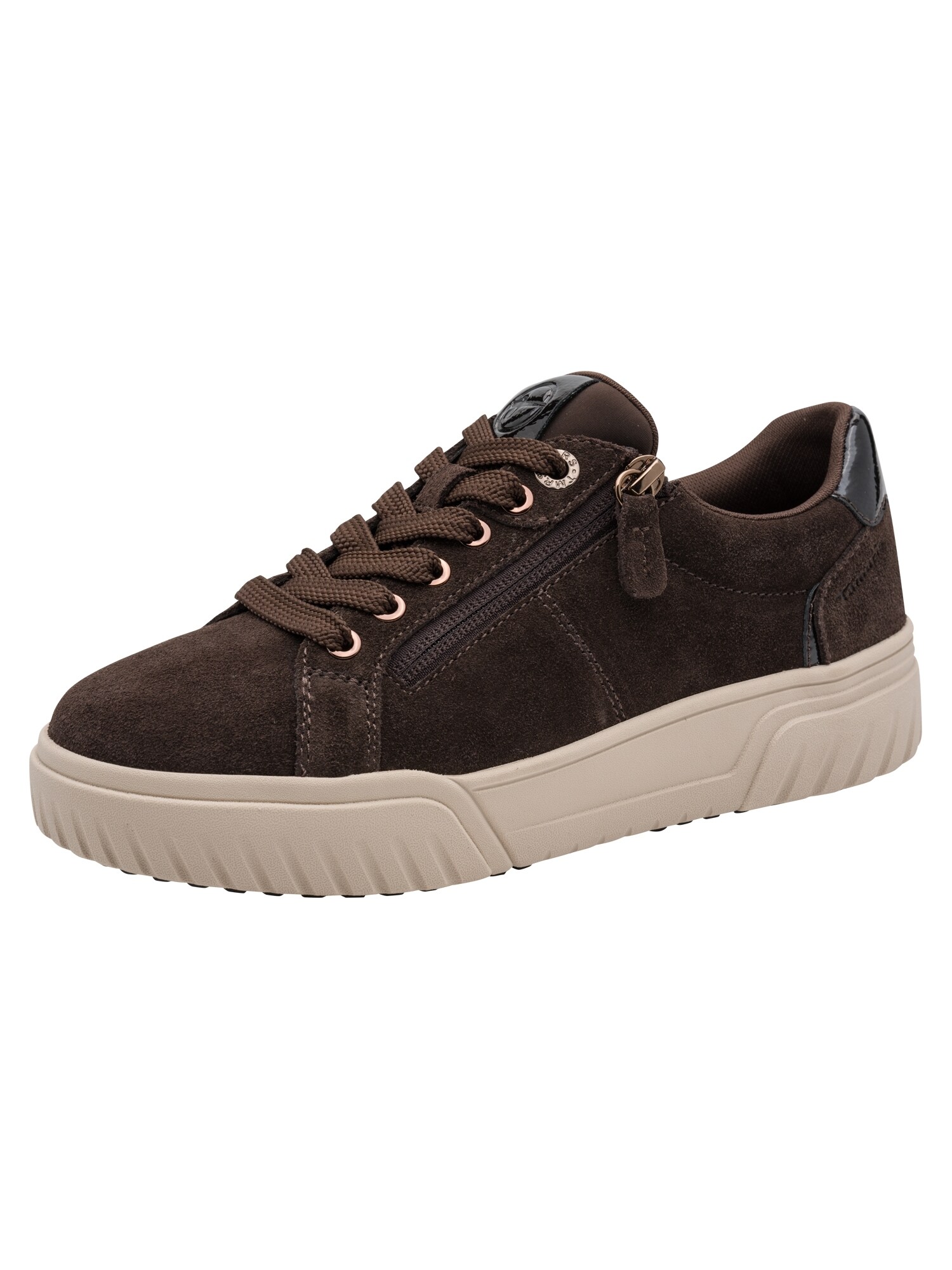 Tamaris Sneakers Laag Donkerbruin