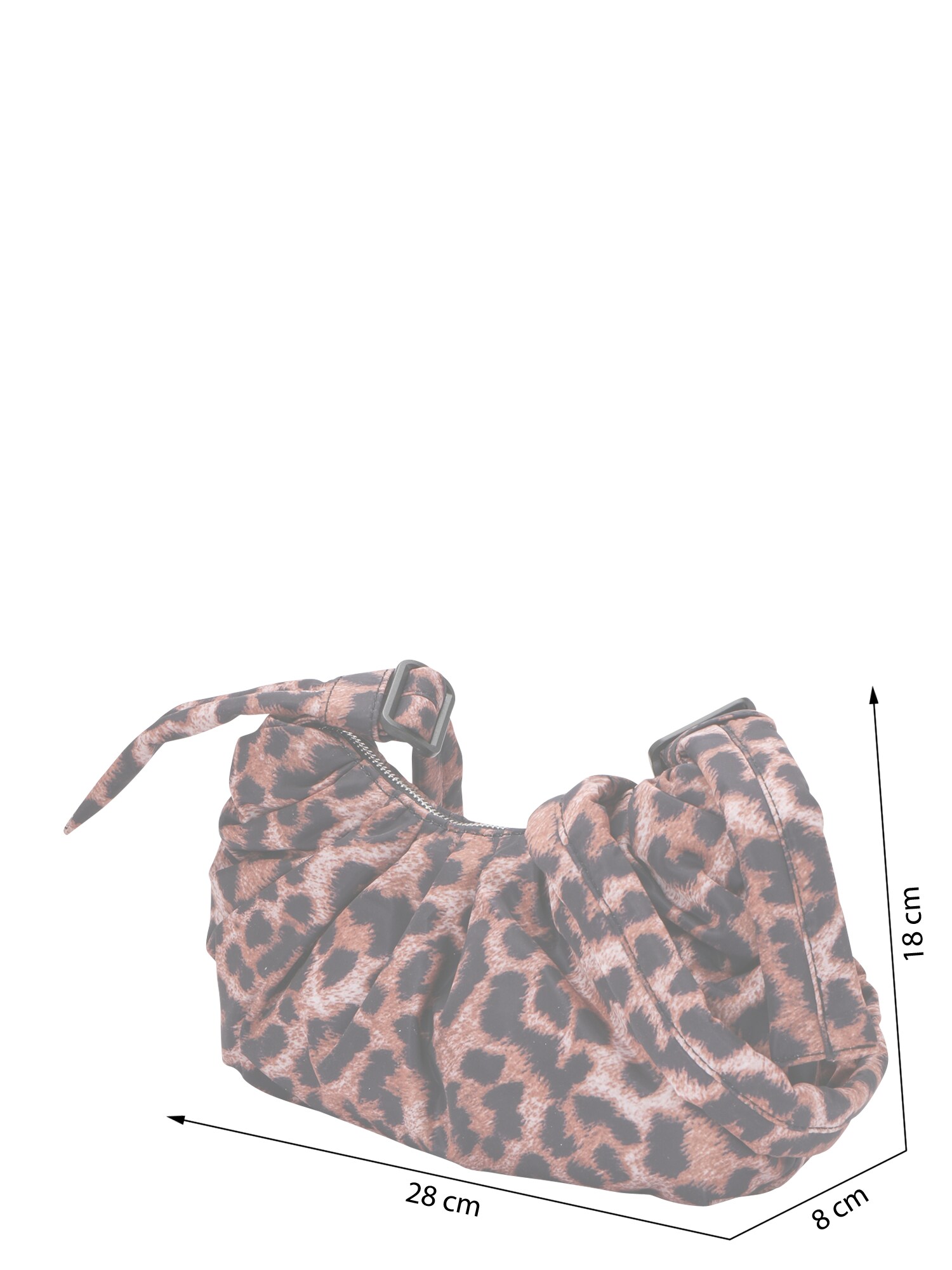 TOPSHOP Válltáska 'Cian'  barna / fekete / fehér termék 2. képe