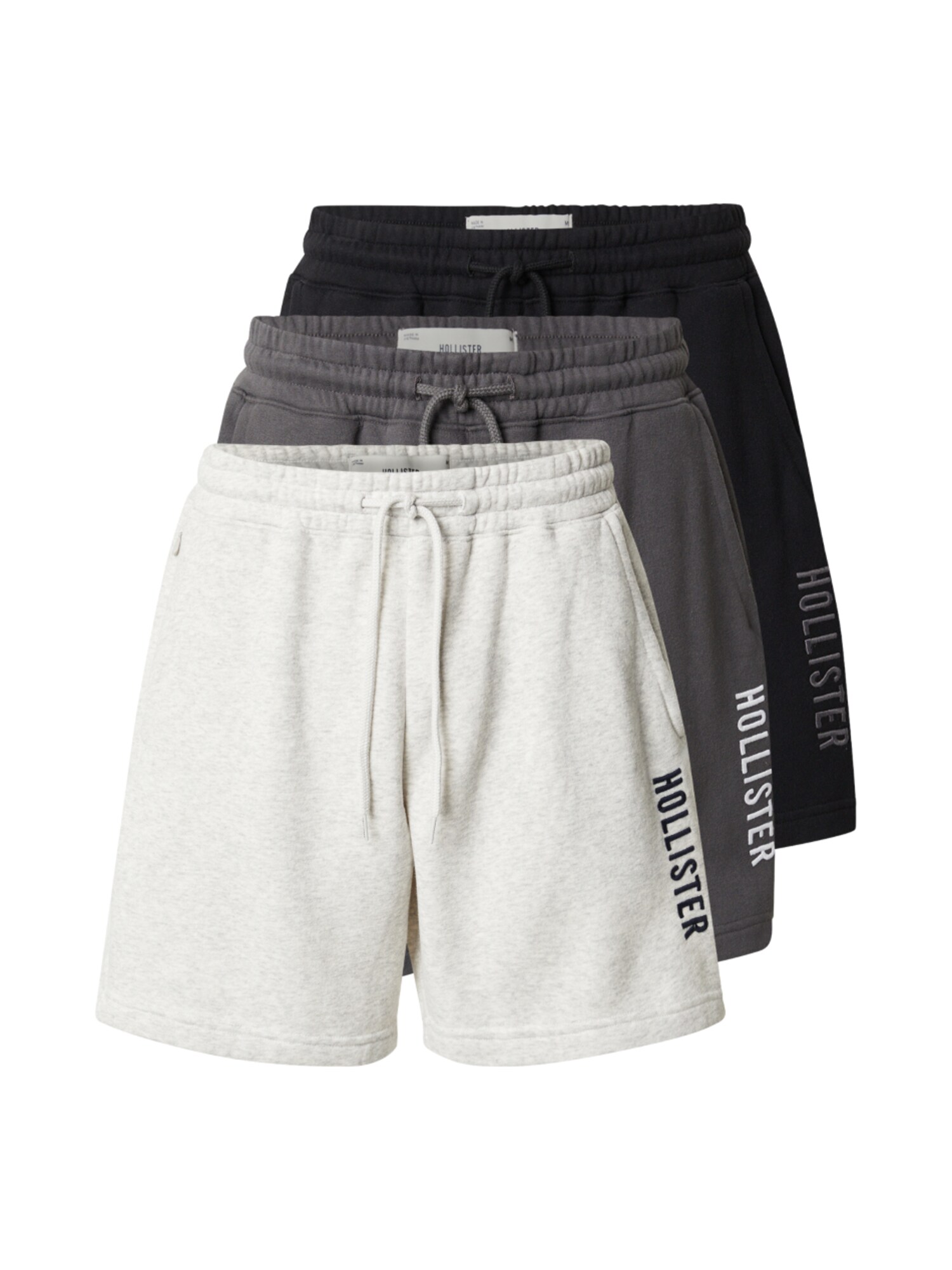 HOLLISTER Pantaloni  gri închis / gri amestecat / negru