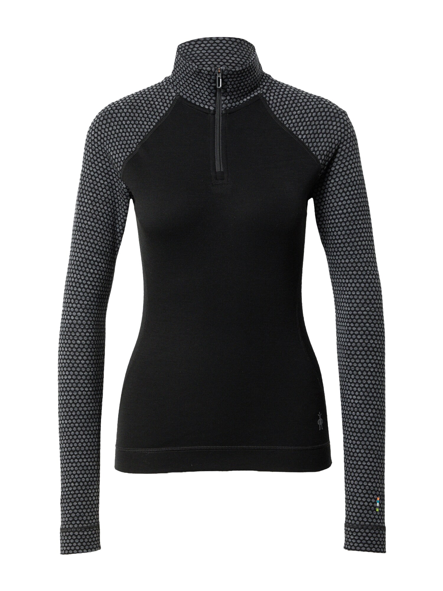 Smartwool Sportiniai apatiniai marškinėliai margai pilka / juoda