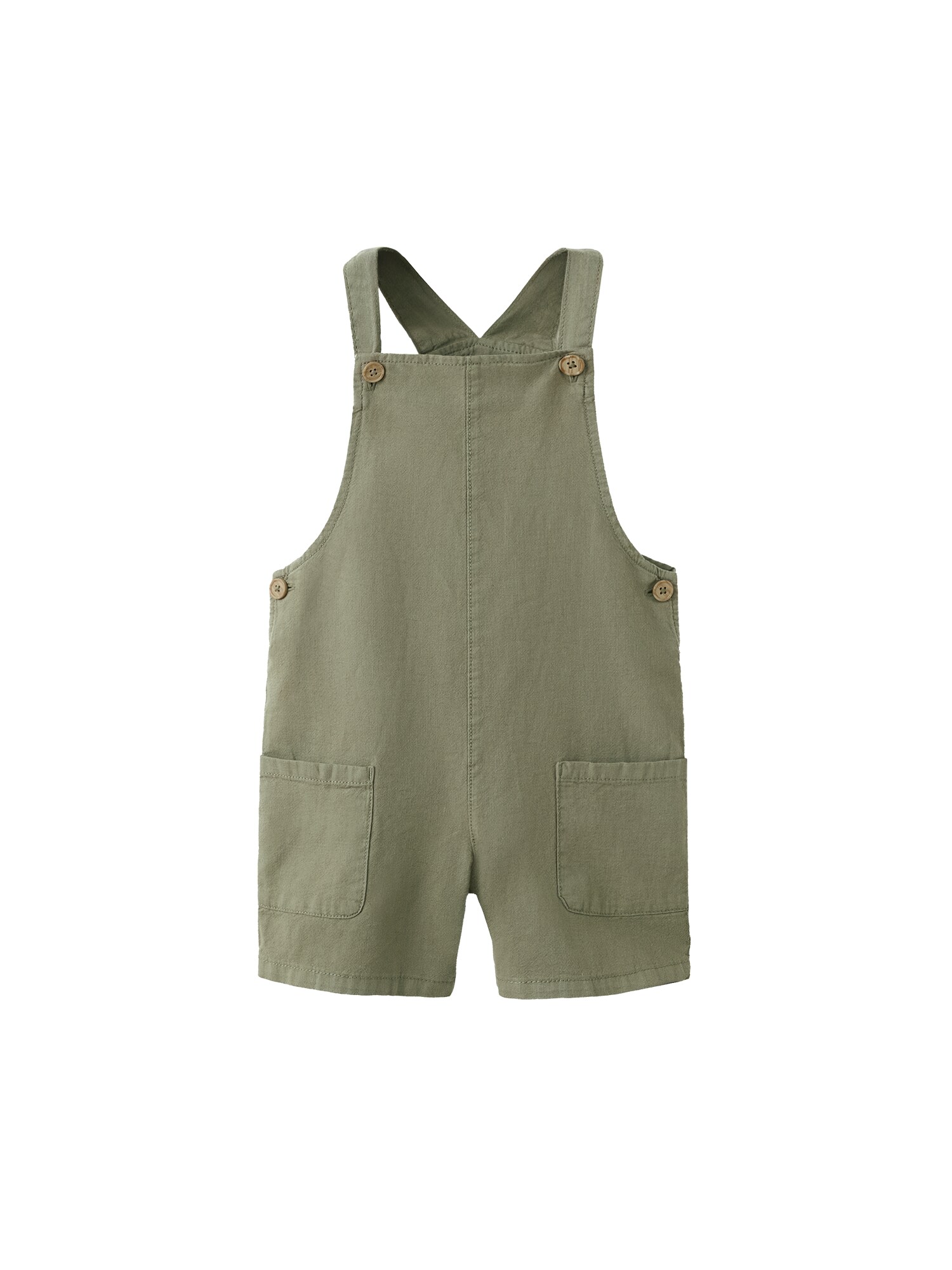 MANGO KIDS Hlače z naramnicami 'LICHI'  kaki