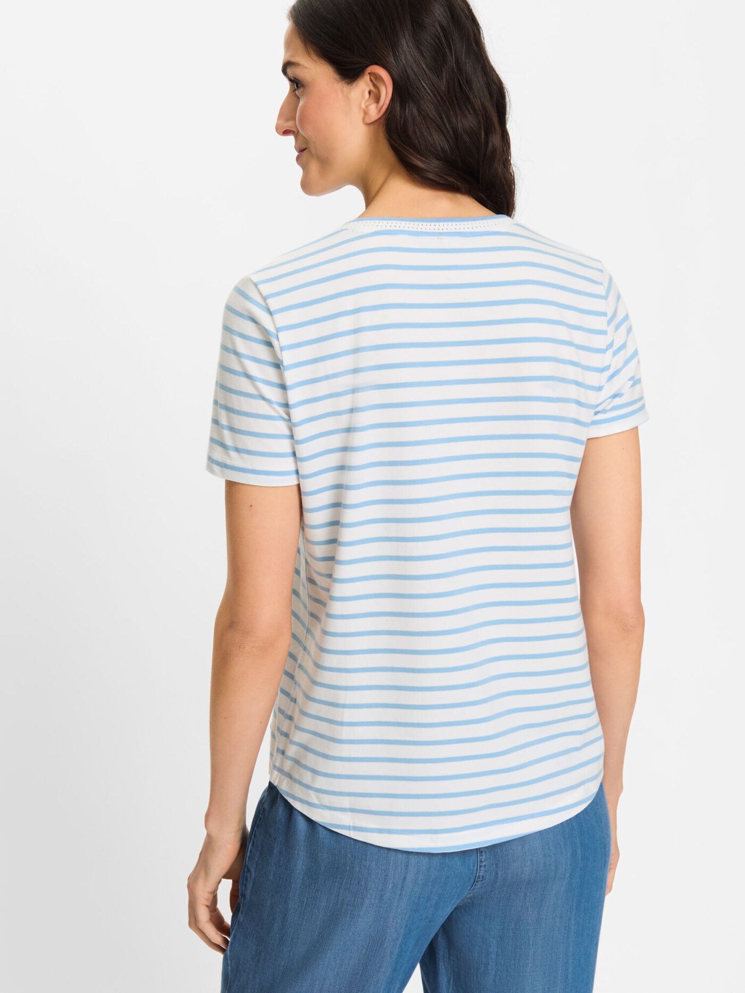 Thumbnail - Olsen Shirt zweifarbiger V-Ausschnitt