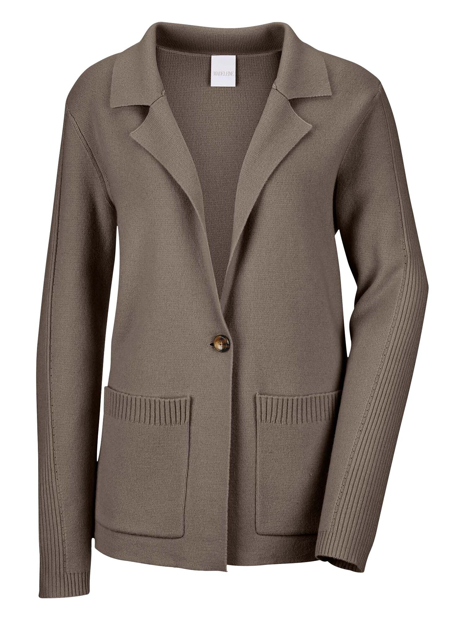 Madeleine Gebreid Vest Bruin