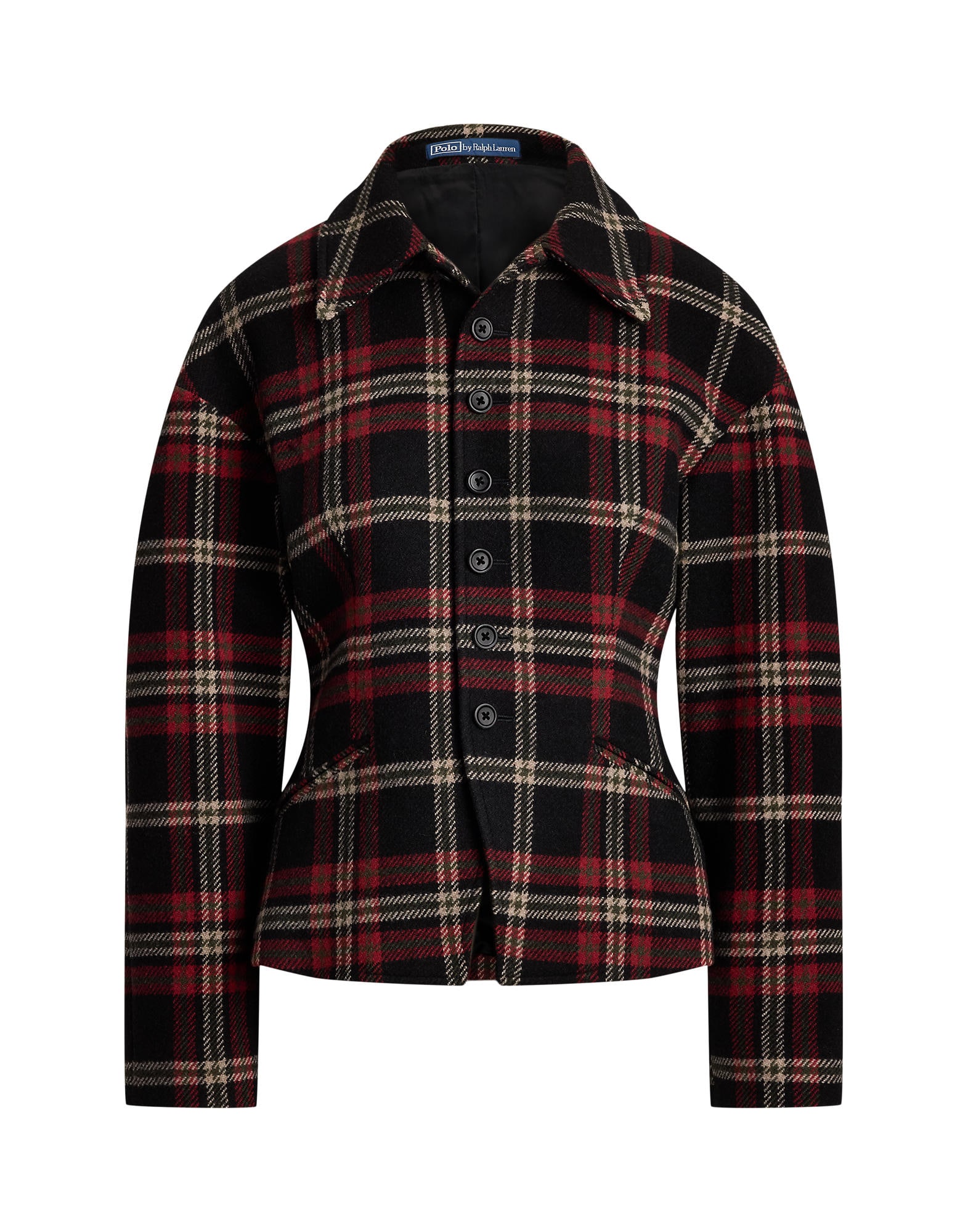 Polo Ralph Lauren Sako tamno zelena / crvena / crna / bijela