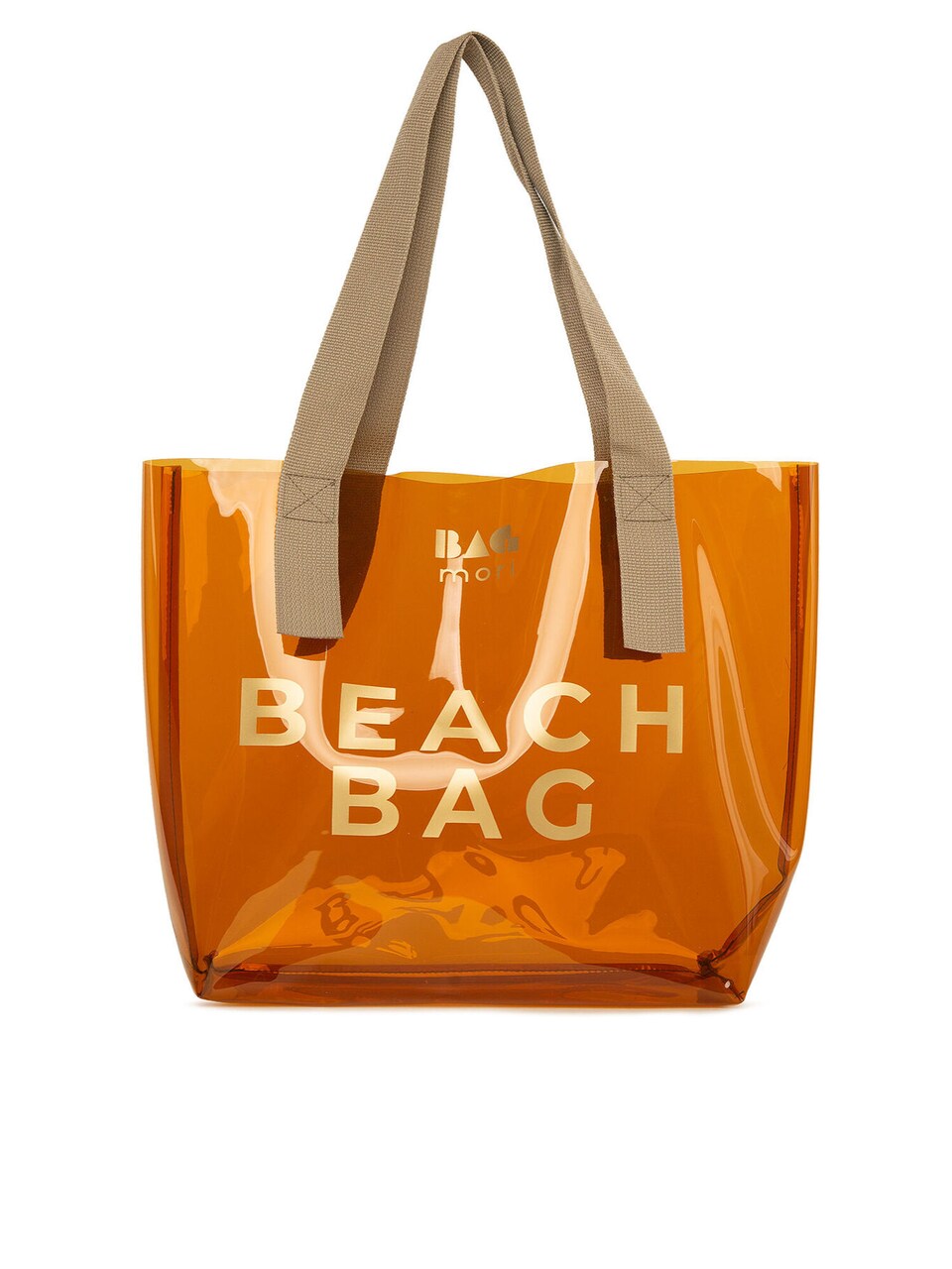 Strandväska beige / brun / rostbrun
