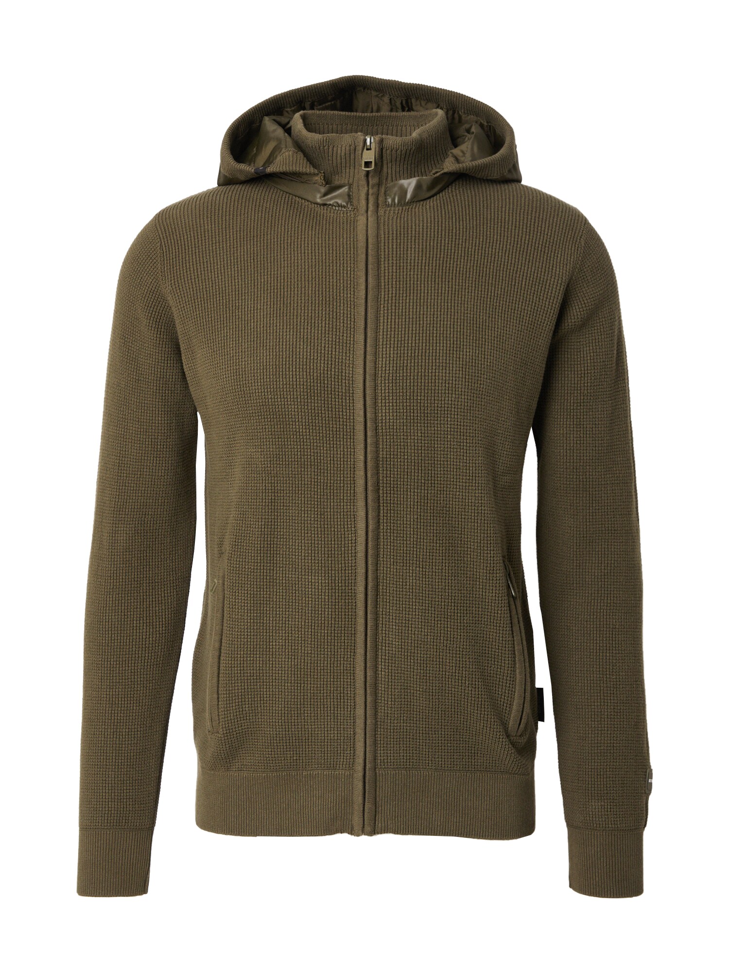 INDICODE JEANS Geacă tricotată Georjes  oliv