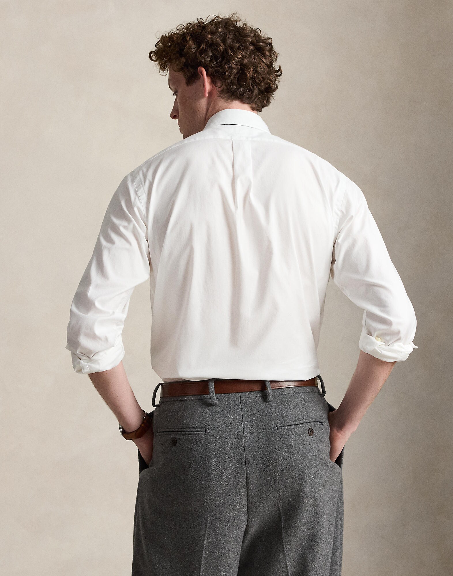 Polo Ralph Lauren Camisa  cognac / blanco – imagen 3