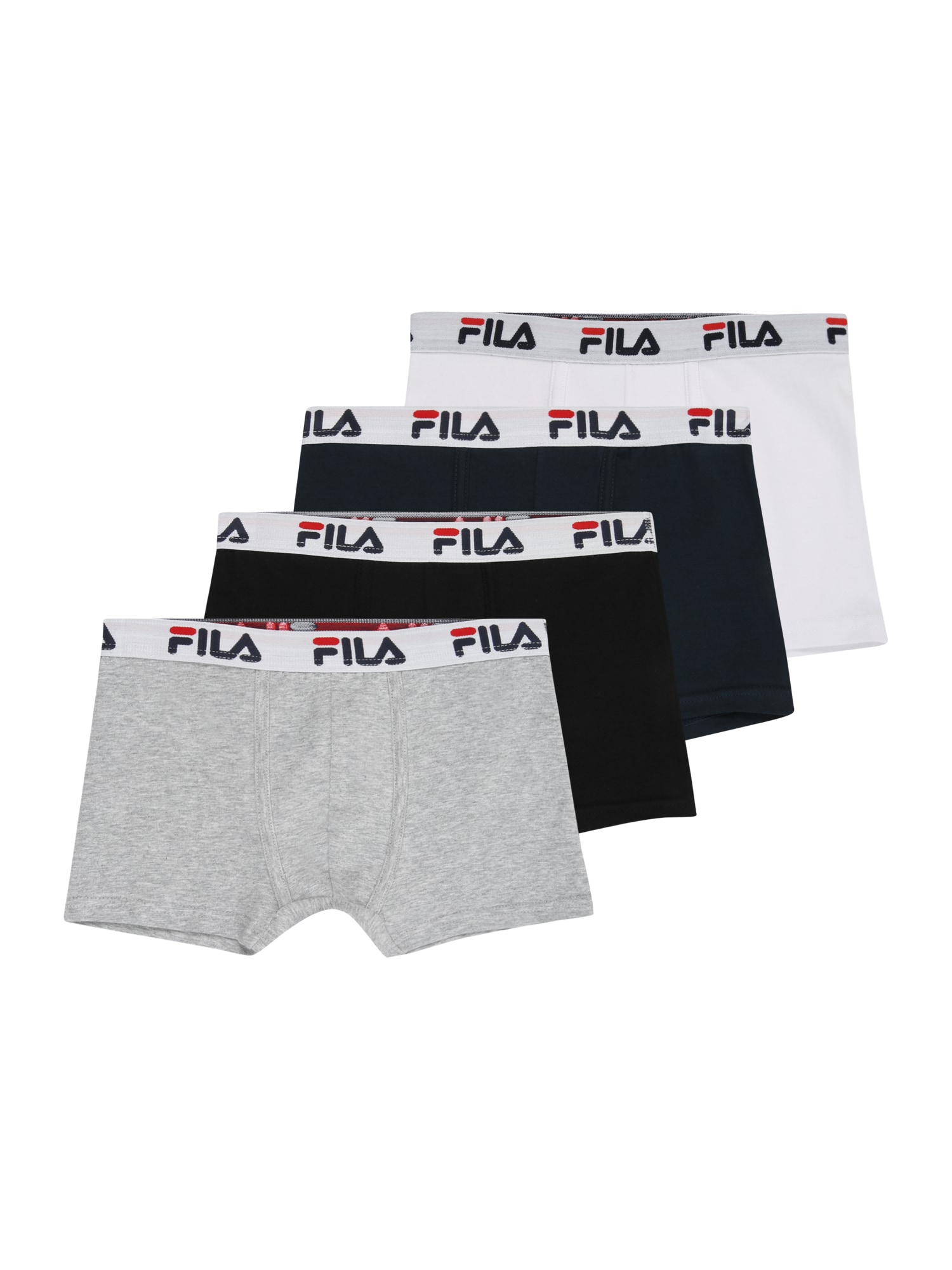 FILA Chiloţi  gri amestecat / roșu intens / negru / alb