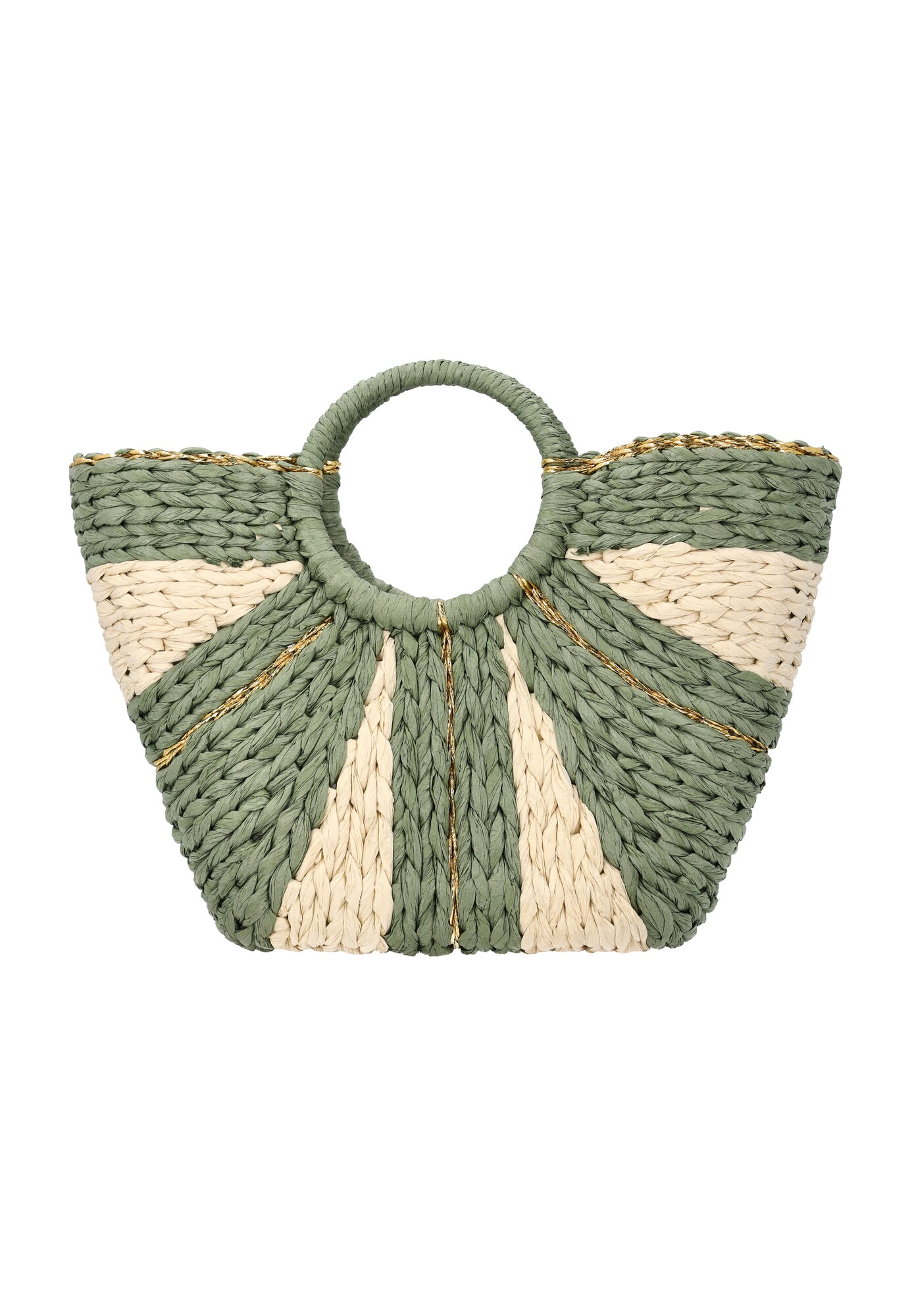 usha FESTIVAL Bolso de mano  crema / verde