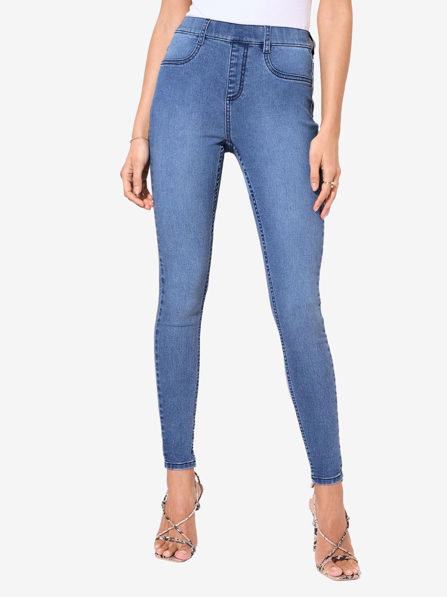 Friends Like These Jeggings  albastru