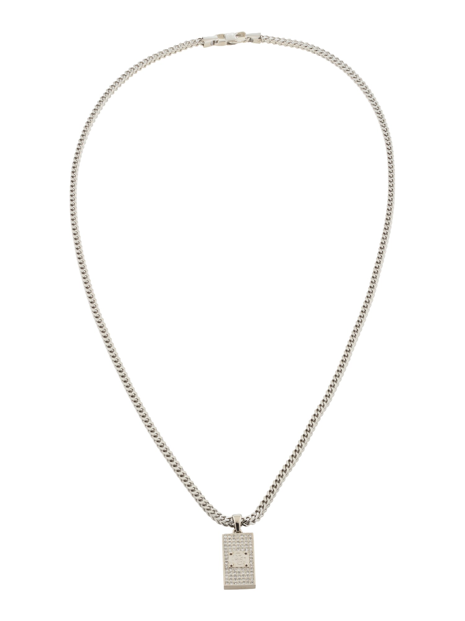 GUESS Lanțuri '26 4G Pave'  gri închis