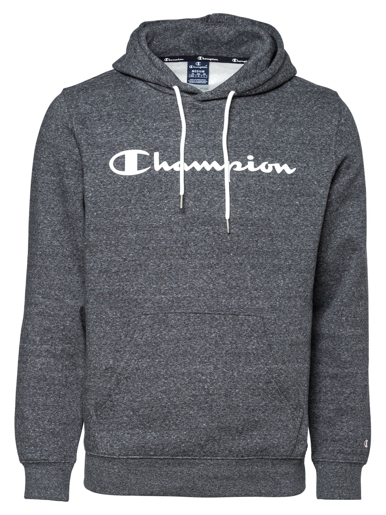 Champion Authentic Athletic Apparel Megztinis be užsegimo  tamsiai pilka / balta