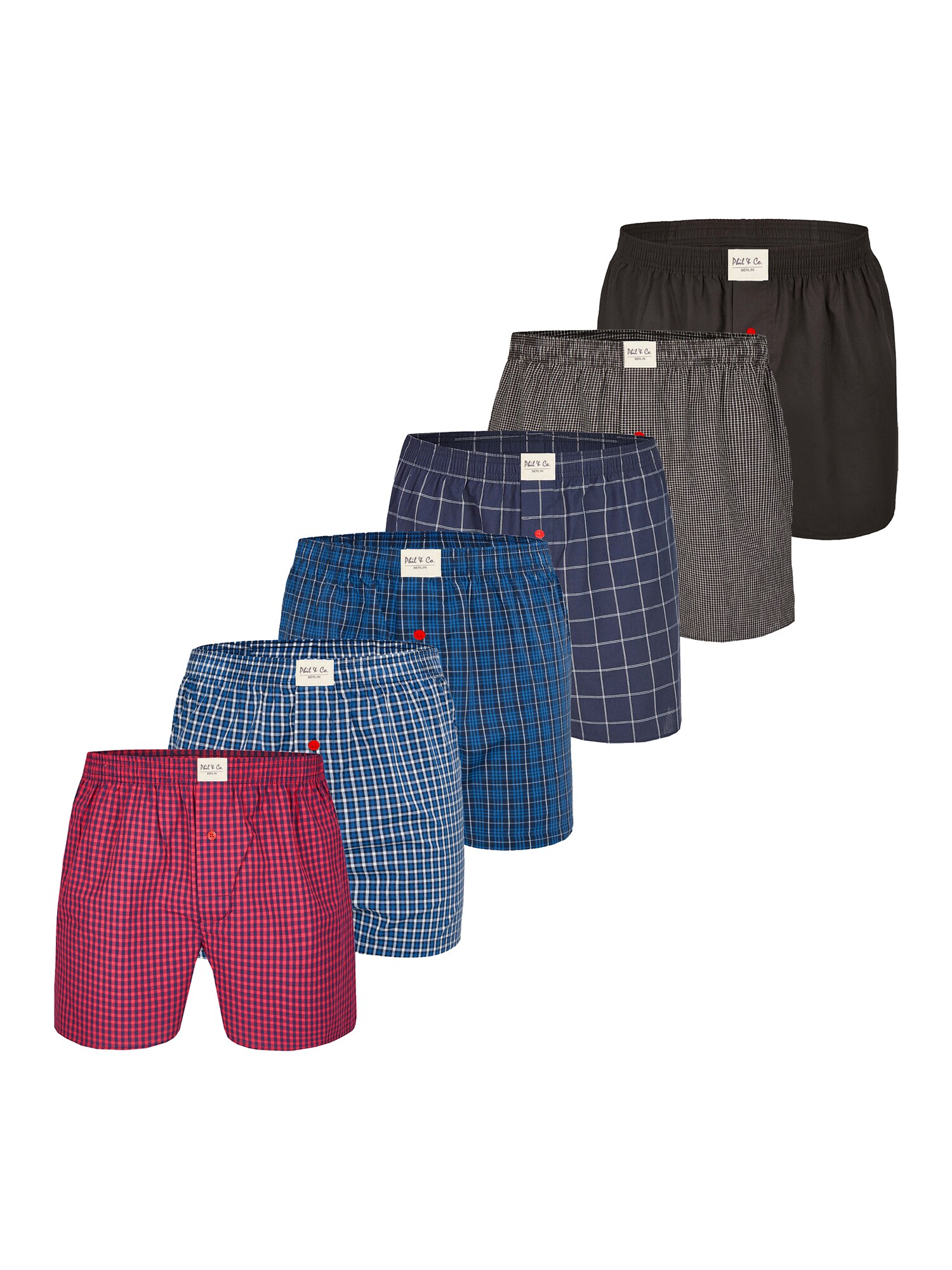 Phil & Co. Berlin Calzoncillo boxer ' Classics ' mezcla de colores