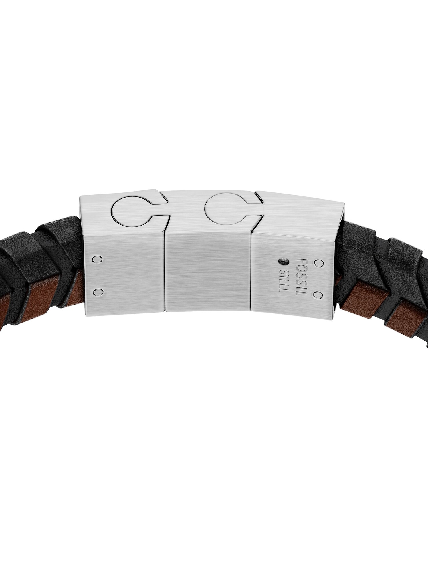 FOSSIL Pulsera marrón oscuro / plata – imagen 7
