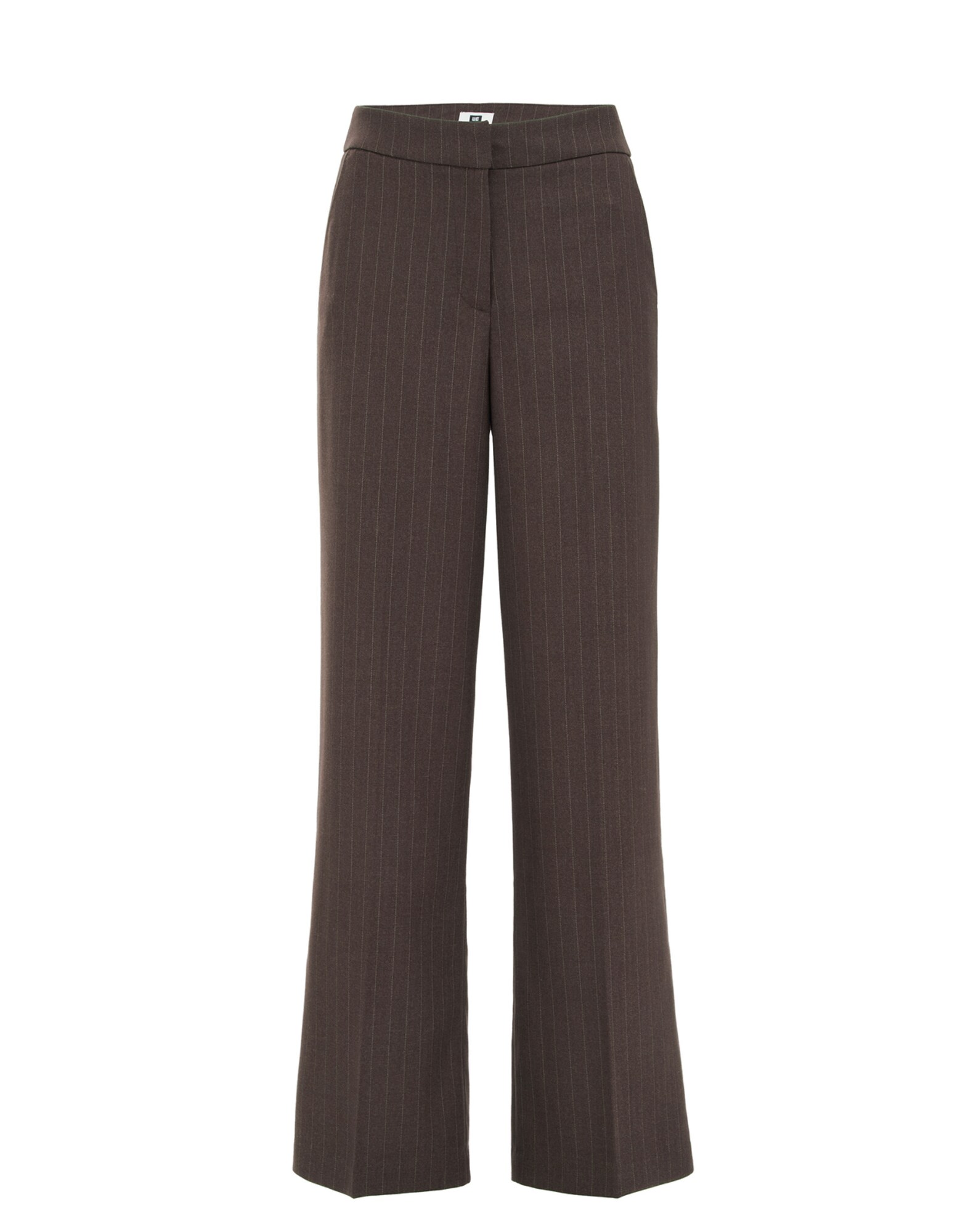 WE Fashion Pantaloni  maro închis / gri