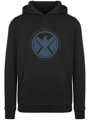 F4NT4STIC Sweatshirt ‘Marvel Avengers Agent Of SHIELD Logistics Division’ Lichtblauw / Zwart