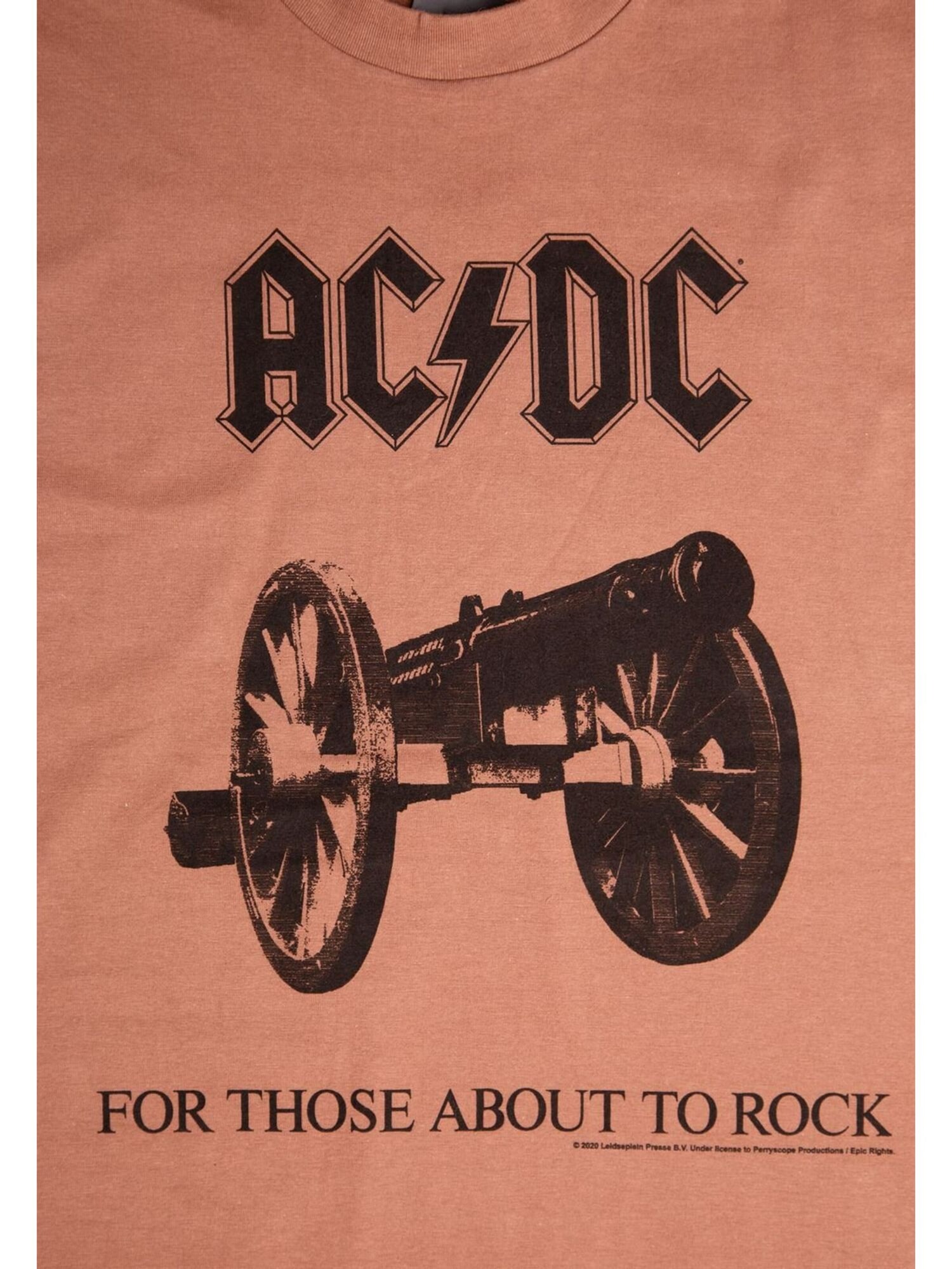 AC/DC Camiseta 'AC/DC For Those about to rock Brown mens t-shirt' marrón – imagen 3