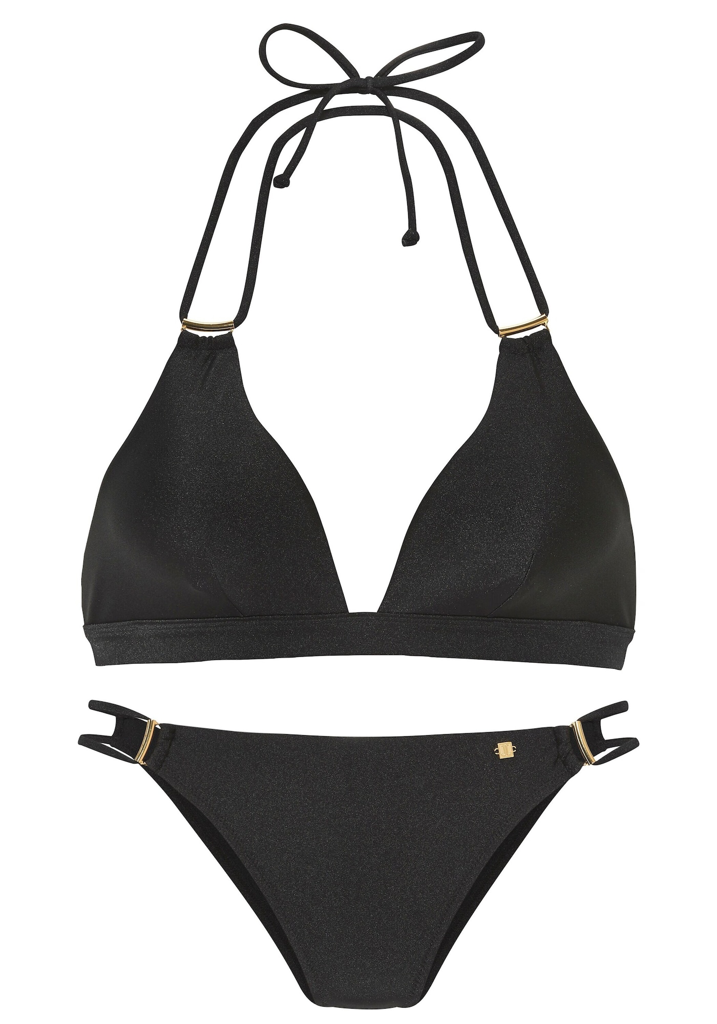 JETTE Costum de baie două piese  auriu / negru