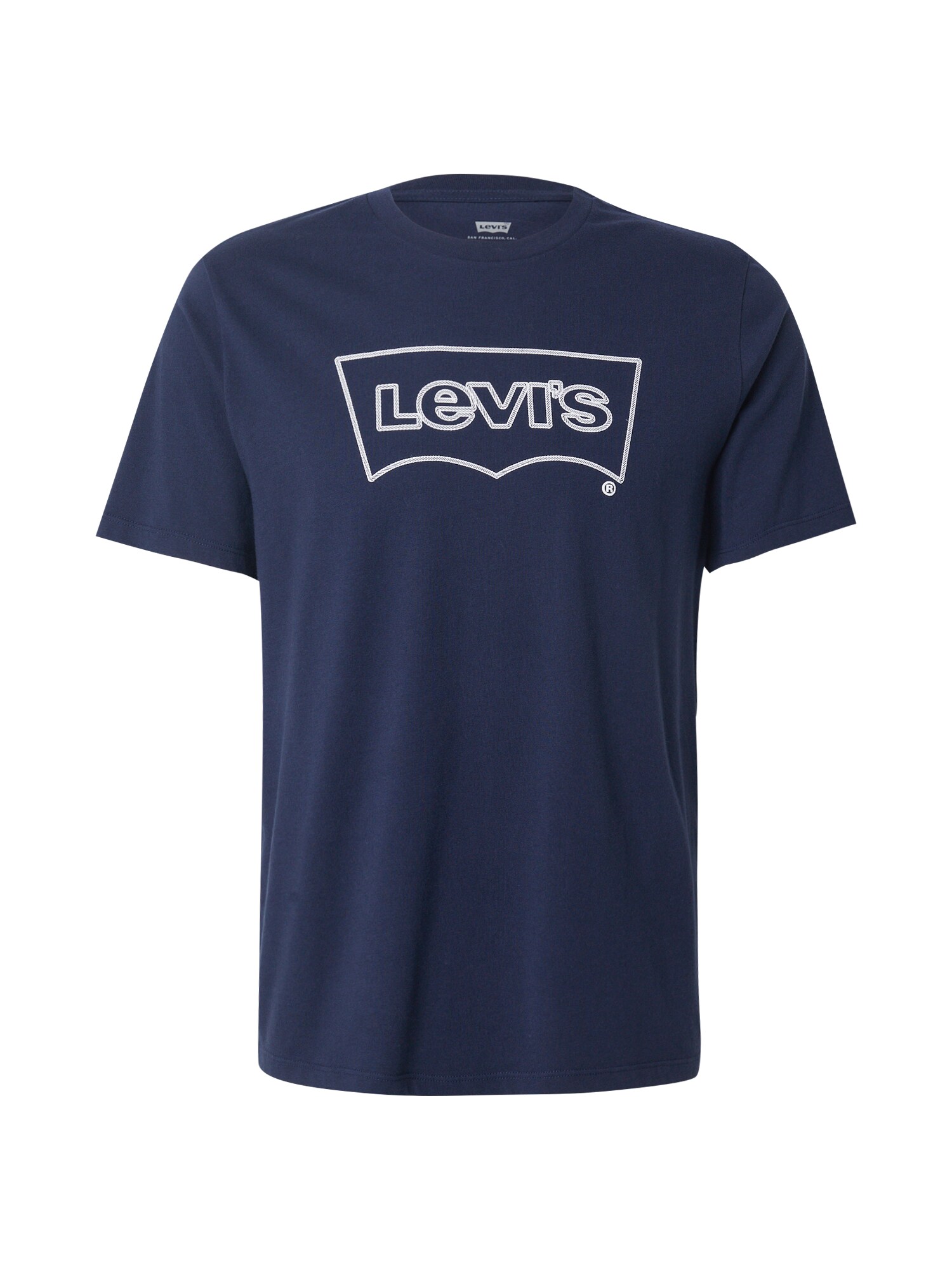 LEVIS ® Tricou  bleumarin / alb