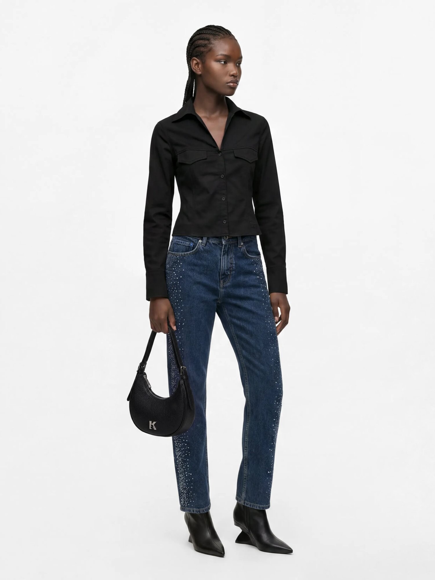 KARL LAGERFELD JEANS Blusa negro – imagen 4