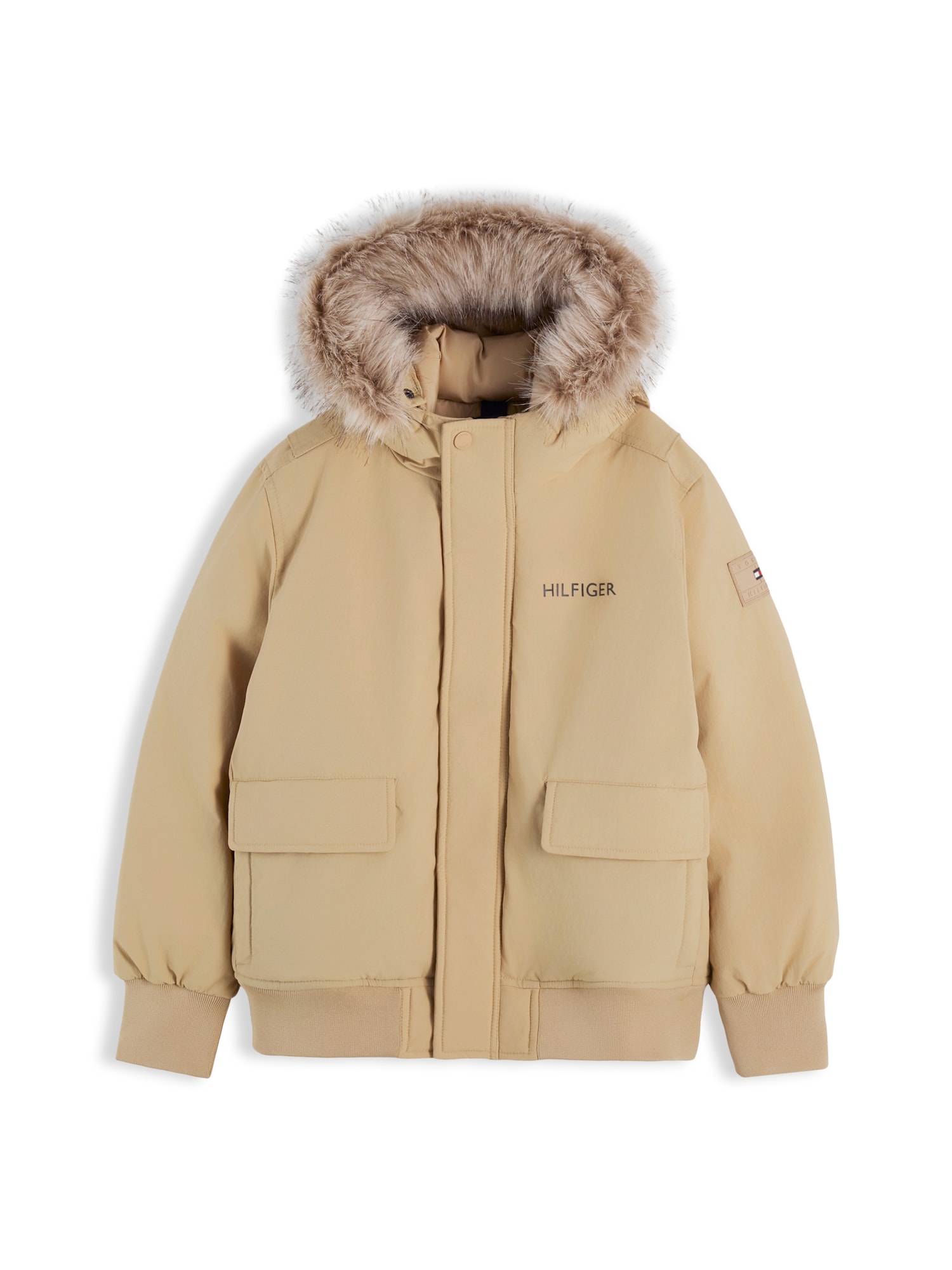 TOMMY HILFIGER Geacă de primăvară-toamnă bej