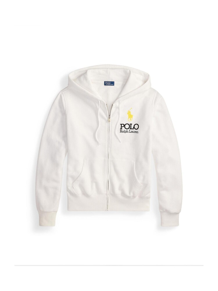 Polo Ralph Lauren Sweatjacke 'ISLAND' Damen Größe XL curry / schwarz / weiß