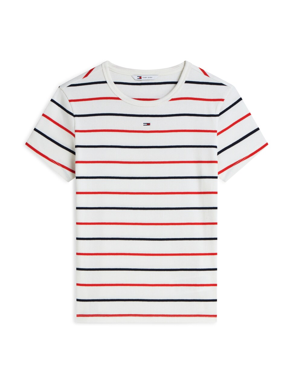 T-shirt 'Slim' blå / röd