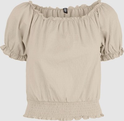 Pieces Leafy Short Sleeve Cropped Smock Top