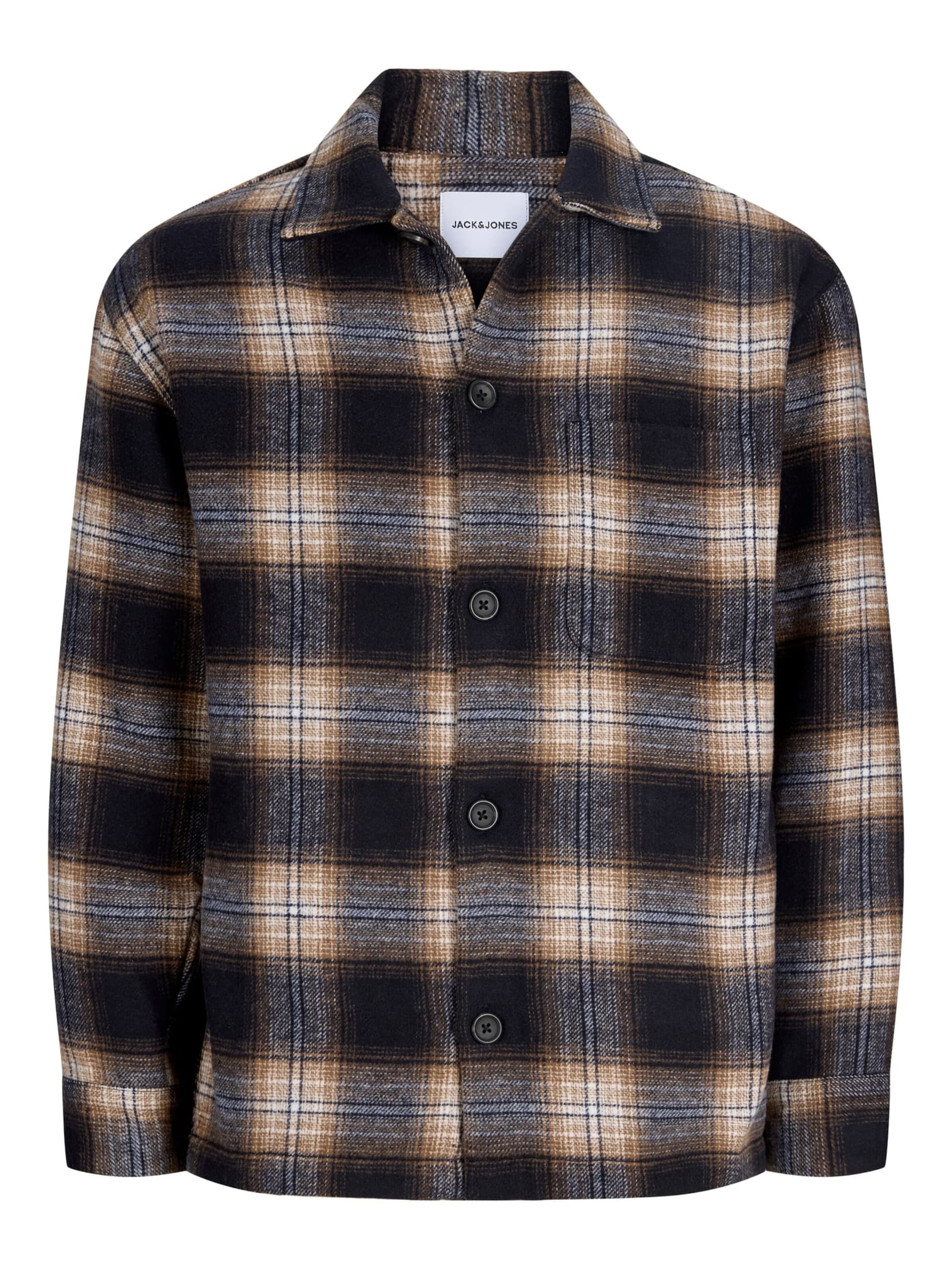 JACK & JONES Skjorta 'JJESOHO OLLIE' nattblå / umbra herr