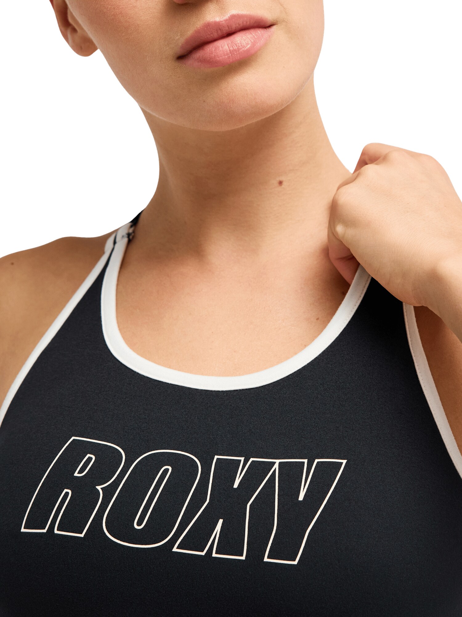 ROXY Sujetador deportivo 'Everyday Flow'  negro / blanco – imagen 4