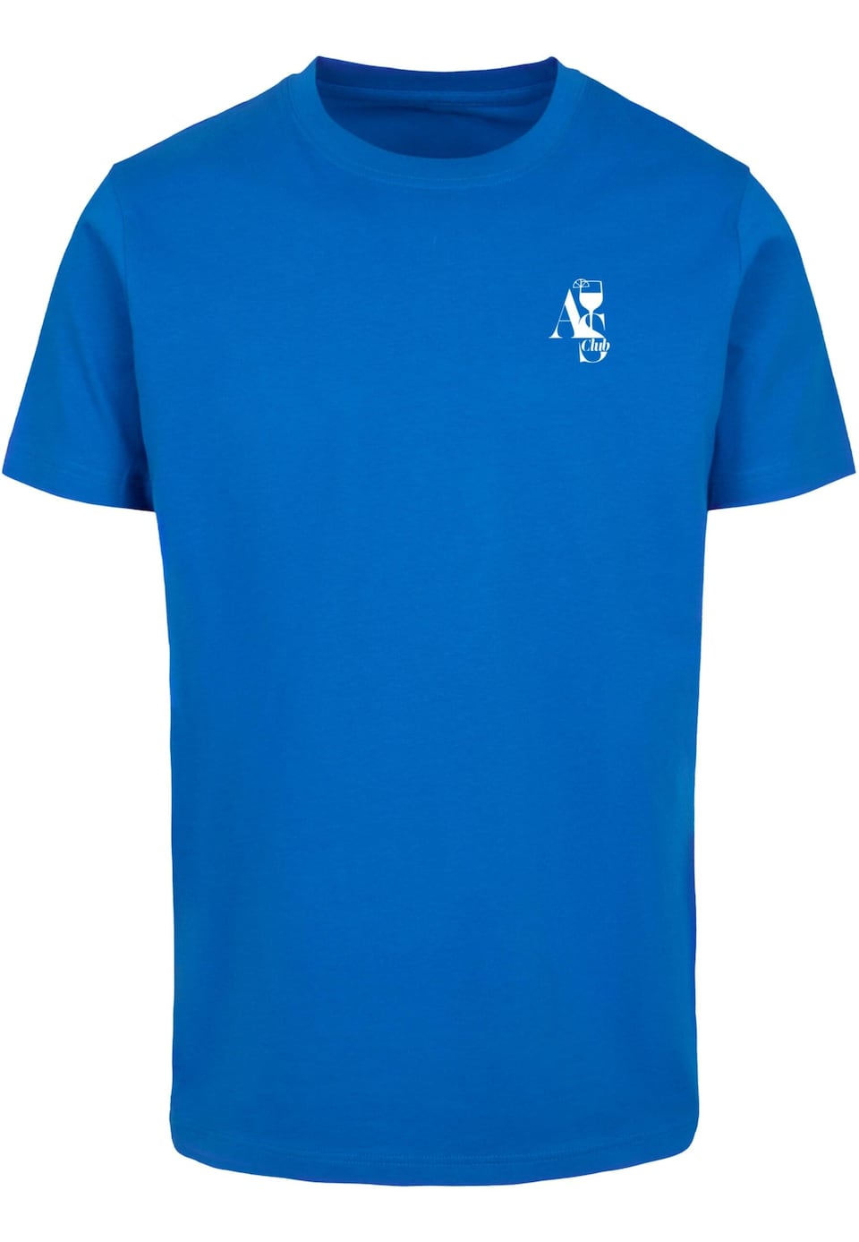 T-shirt 'A S Club' blå / grön / mörkorange