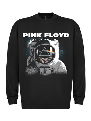 Pink Floyd Sudadera 'Pink Floyd Pink Floyd The Dark Side of the Moon Astronaut  Sweatshirt Sweatshirt'  negro