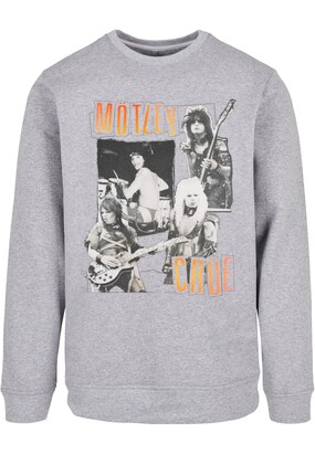 Merchcode Sweatshirt ‘Motley Crue – Vintage Punk’ Grijs / Lichtgrijs / Oranje / Zwart