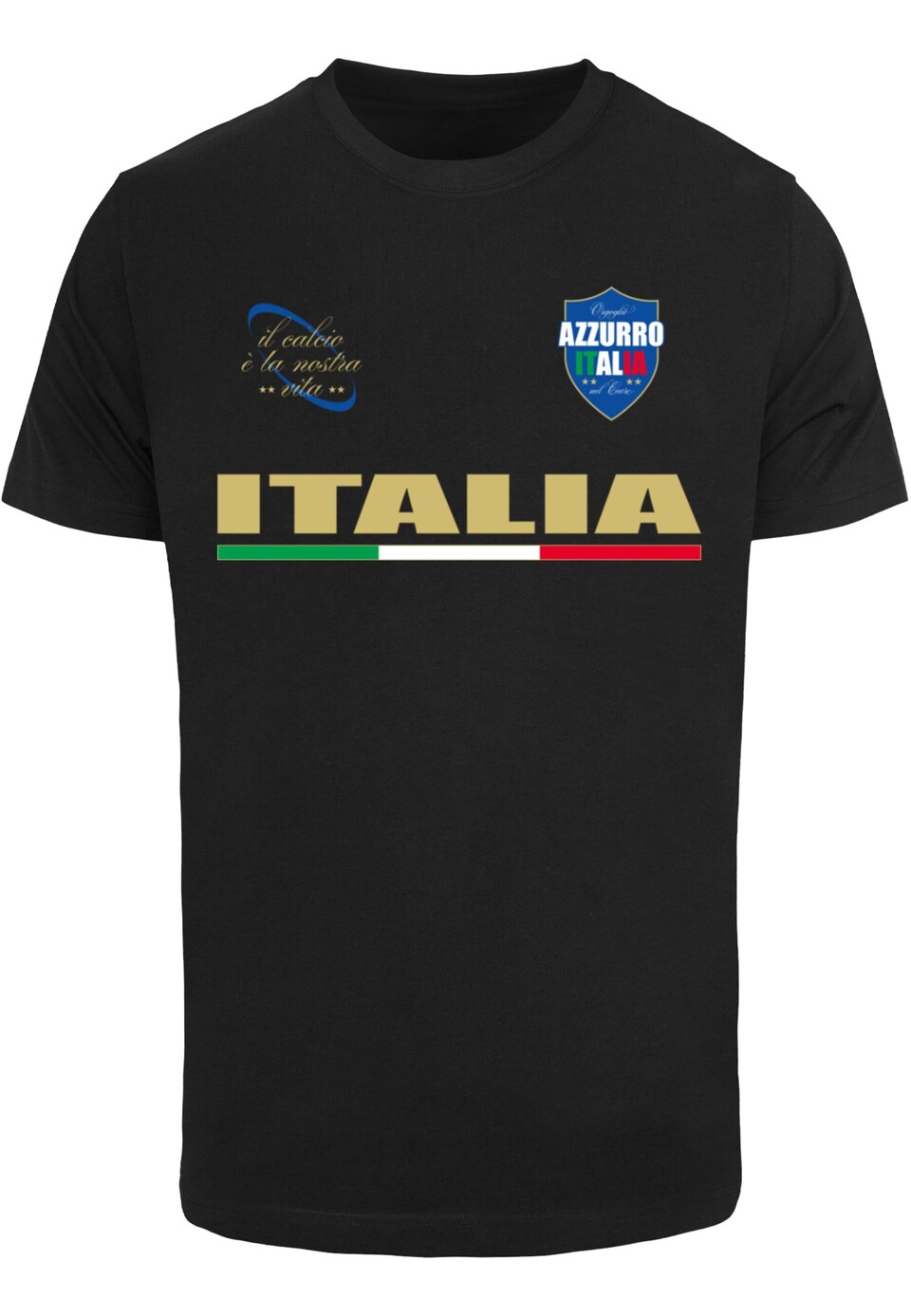 T-shirt 'Italia' senap / grön / eldröd