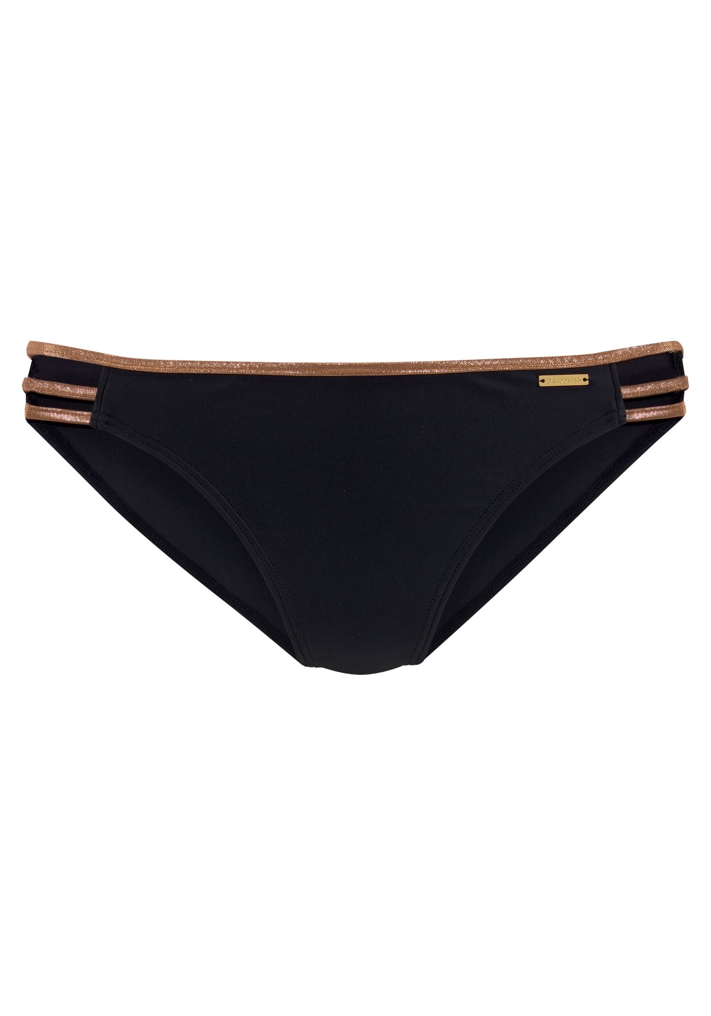 BRUNO BANANI Bikini nadrágok  arany / fekete akciós termékkép 1