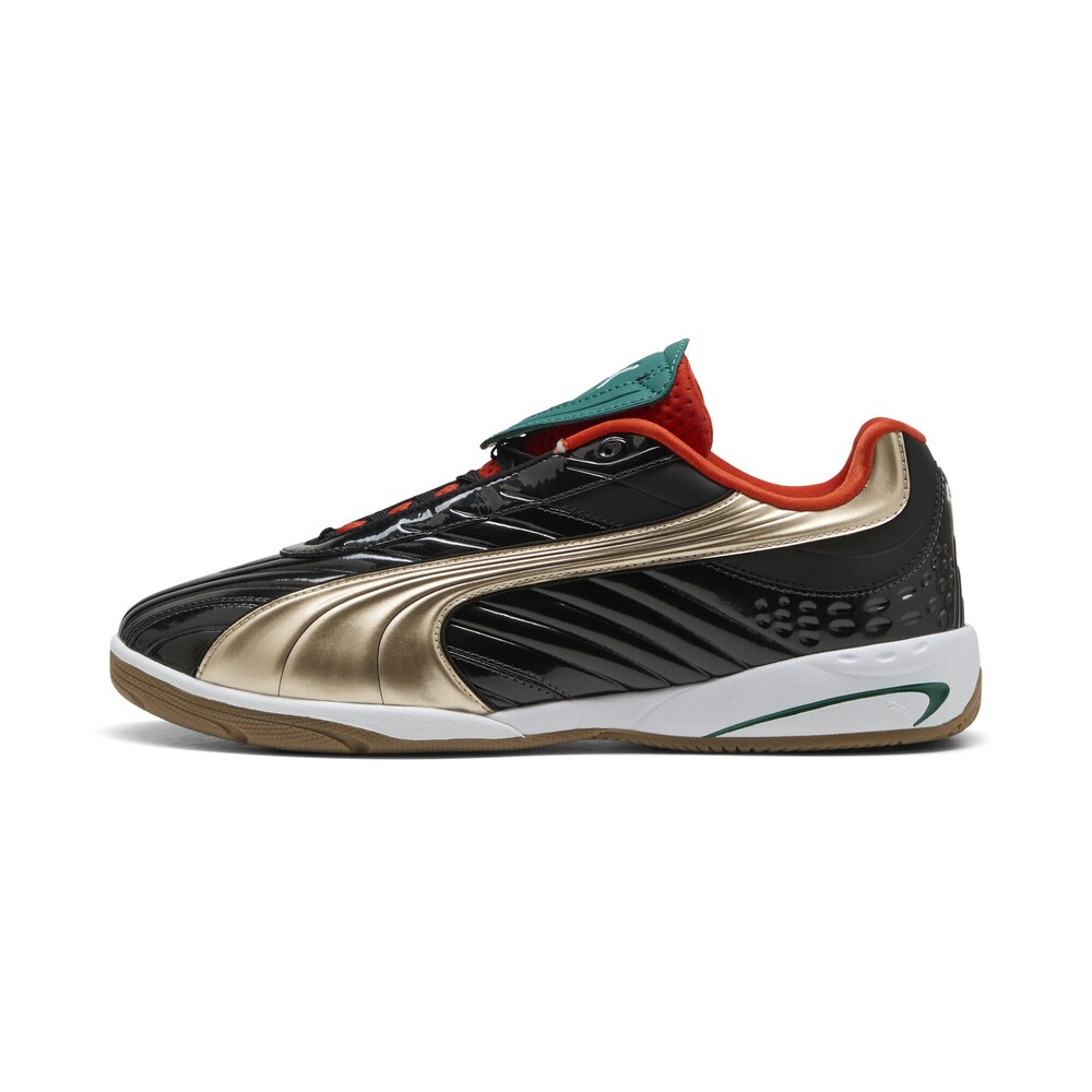 PUMA Sneaker 'V-S2 Goalgetter' Herren Größe 40.5 gold / grün / rot / schwarz