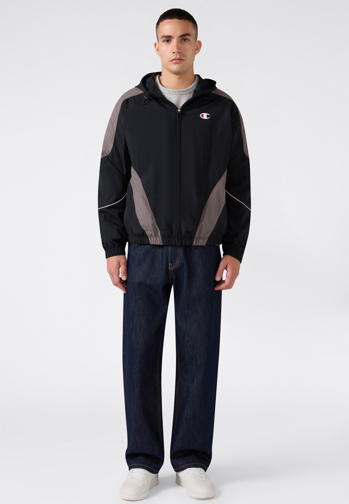 Champion Chaqueta de entretiempo  marrón claro / negro – imagen 4