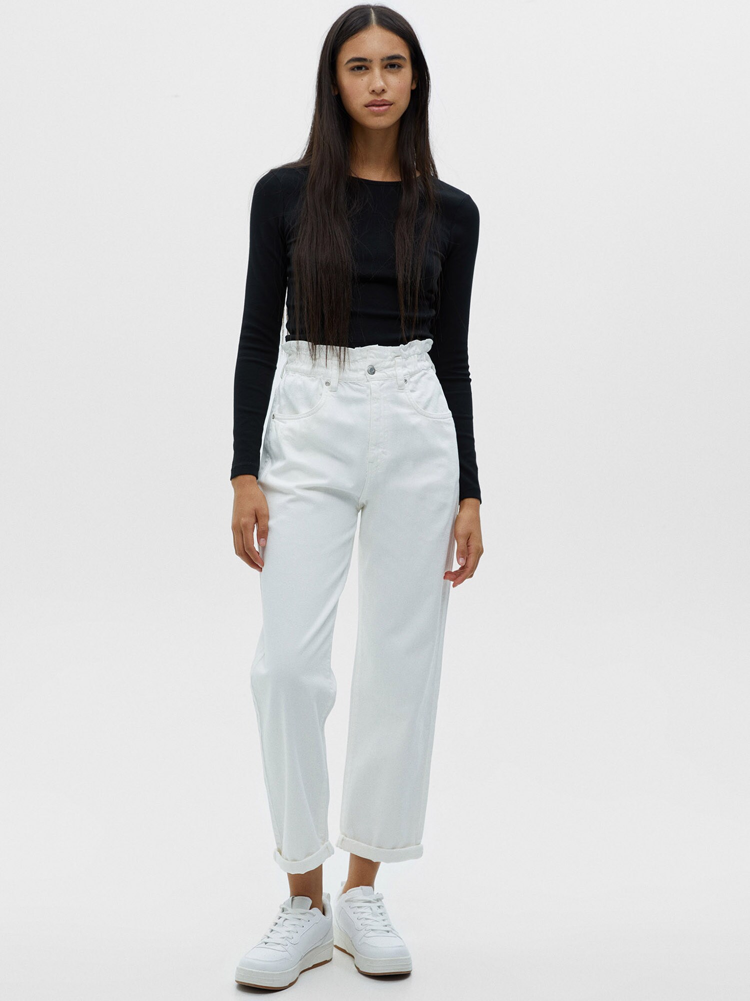 Pull&Bear Nadrág  fehér termék 2. képe