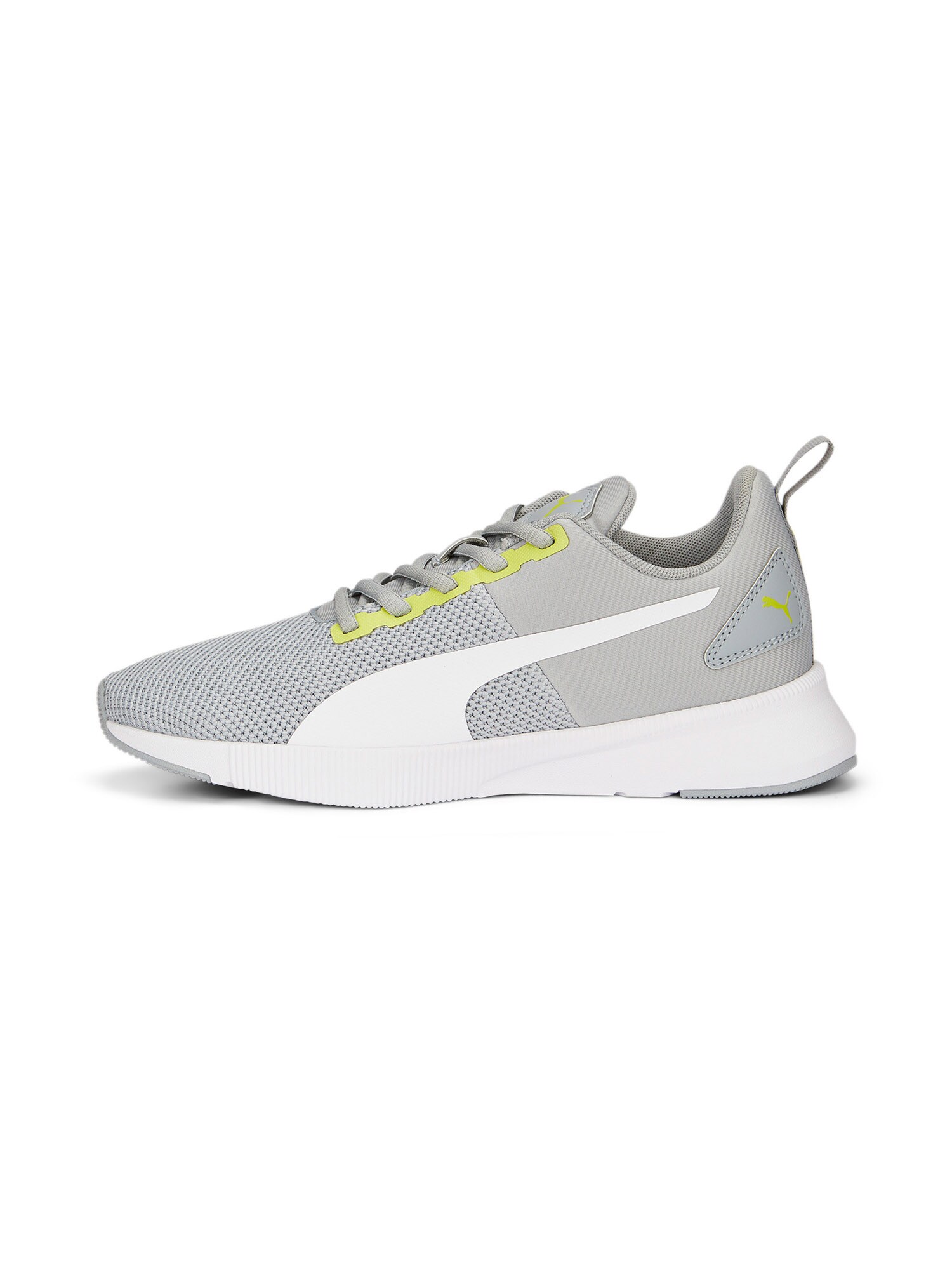 PUMA Спортни обувки 'Flyer Runner'  неоново жълто / сиво / бяло