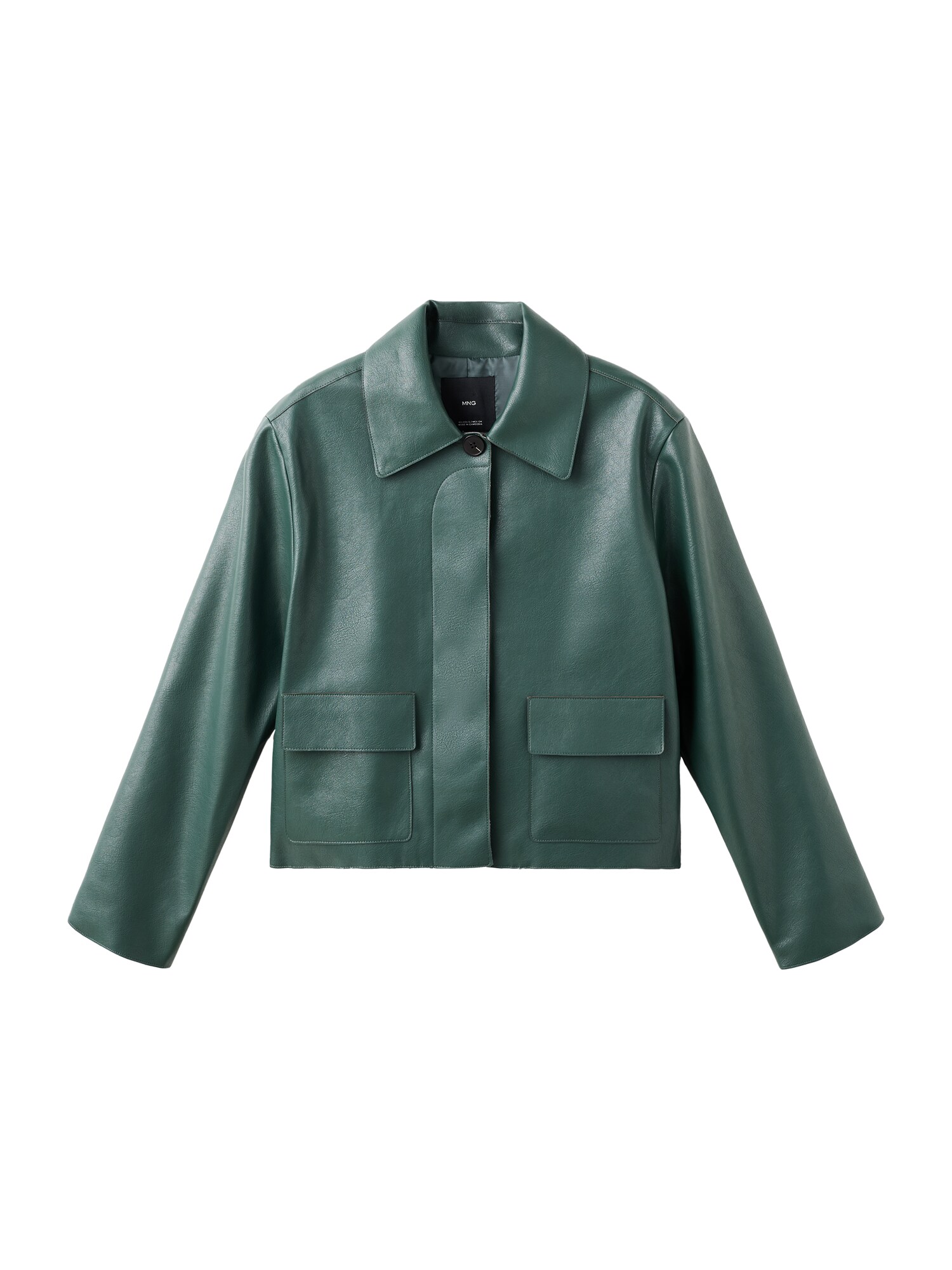 MANGO Geacă de primăvară-toamnă Sabina  verde