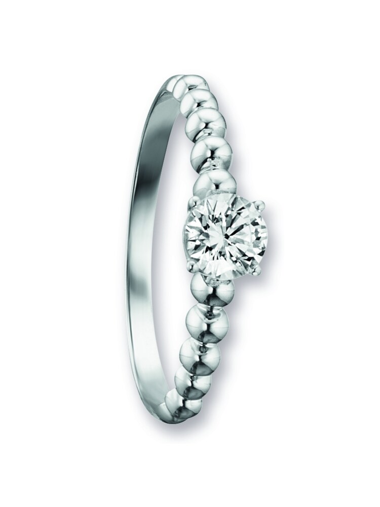 ONE ELEMENT Ring Damen Größe 51 silber / transparent