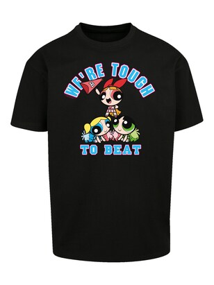 F4NT4STIC Shirt ‘Powerpuff Girls Tough To Beat’ Beige / Azuur / Rood / Zwart