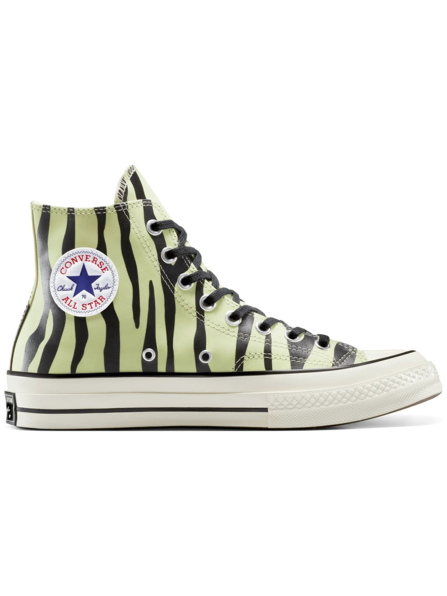 CONVERSE Zapatillas deportivas altas 'Converse Chuck 70 Glow-In-The-Dark Zebra Print' verde