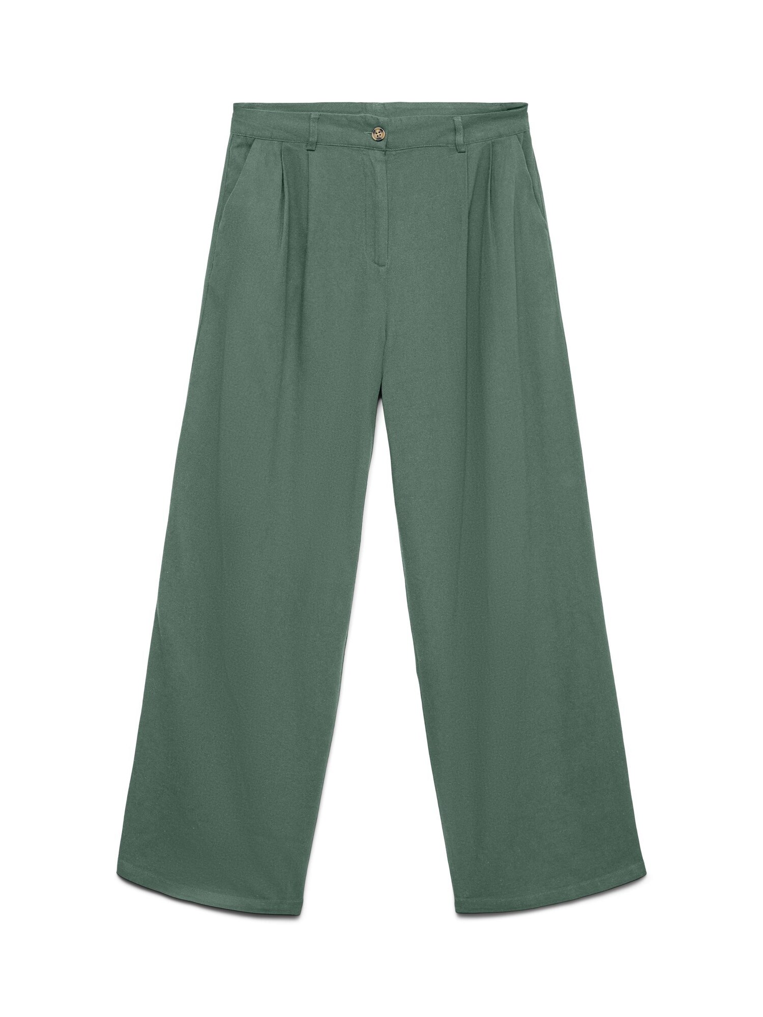VERO MODA Pantalón plisado 'VMMymilo' verde oscuro